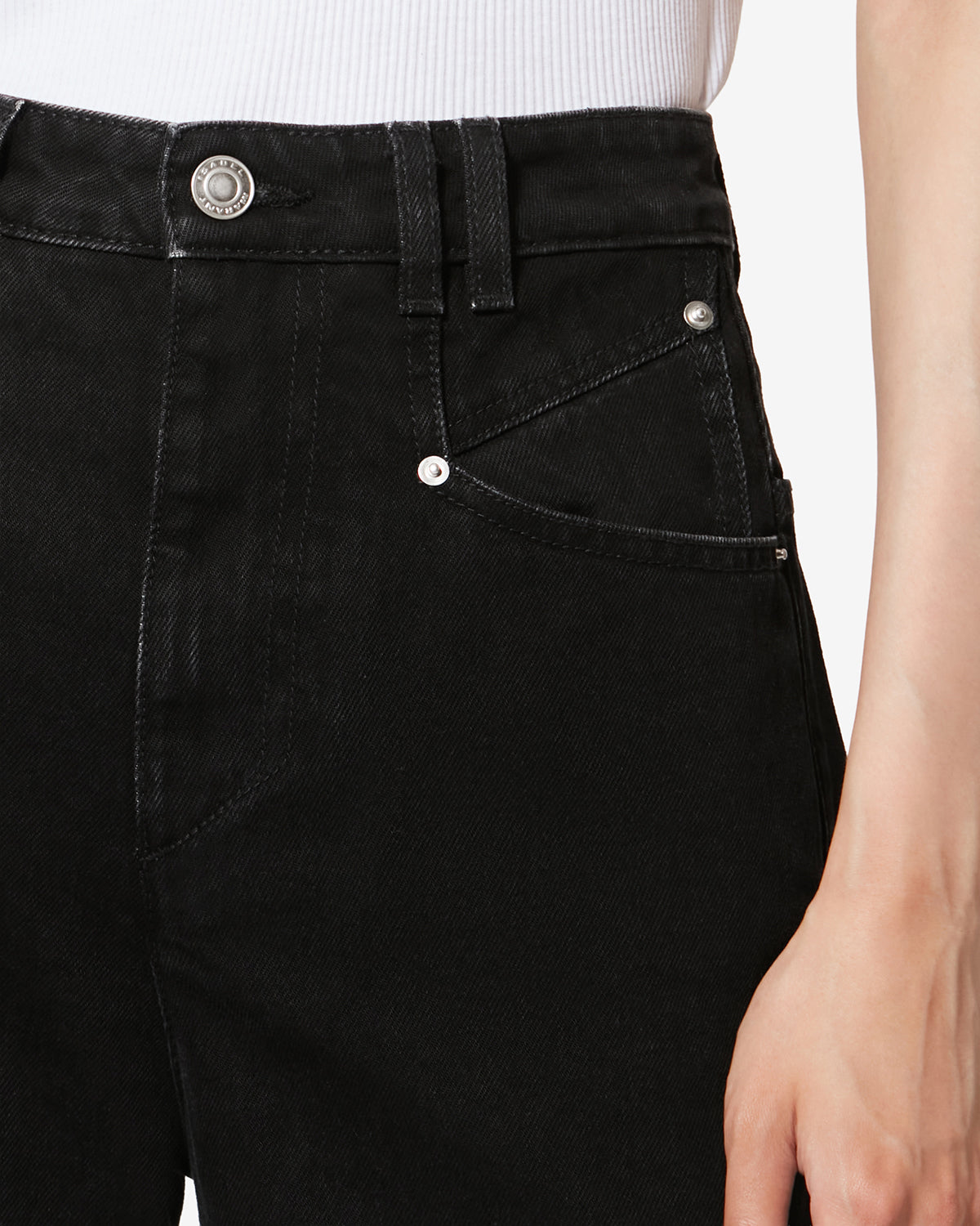 Lemony cotton pants - Black - Woman - 2