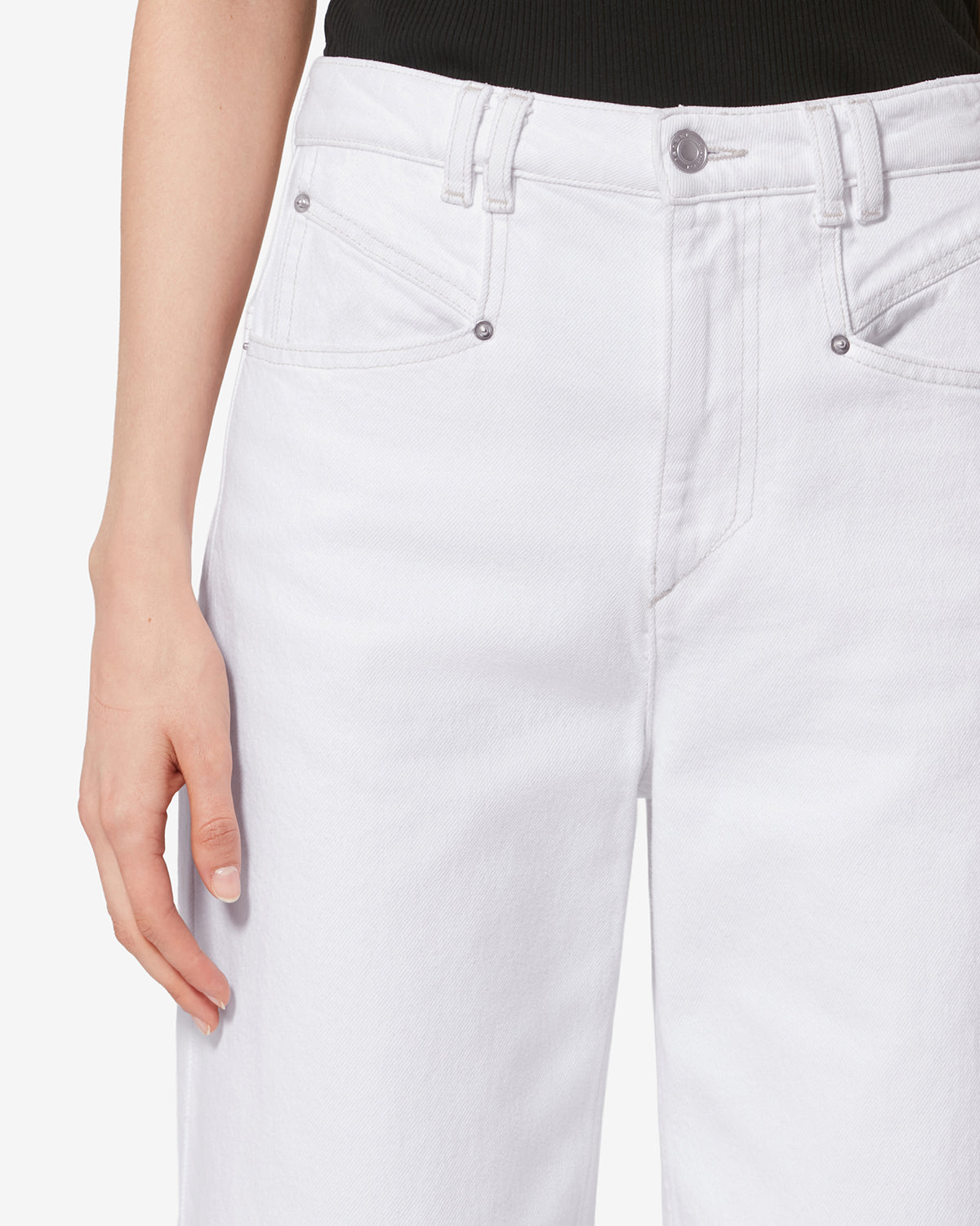 Pantalón lemony de algodón - Blanco - Woman - 2