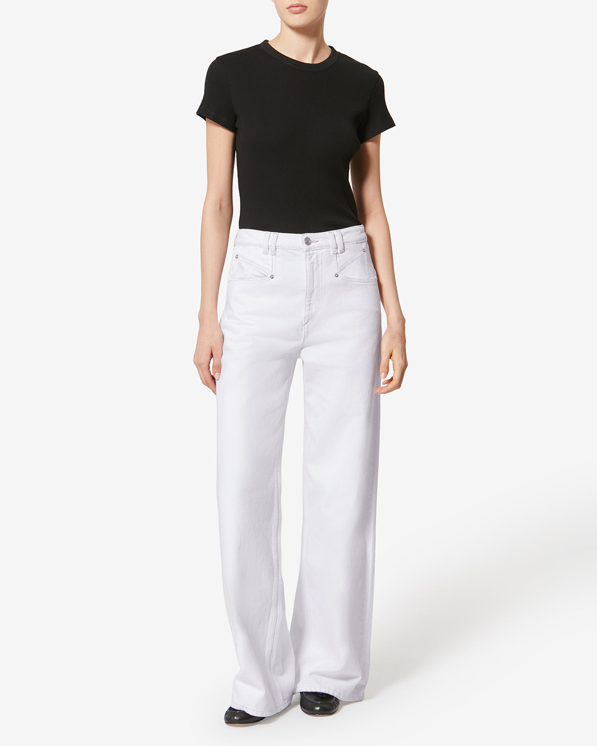 Pantalón lemony de algodón - Blanco - Woman - 1