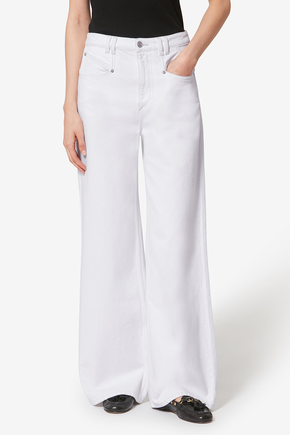 Pantalon lemony en coton - Blanc - Woman - 4