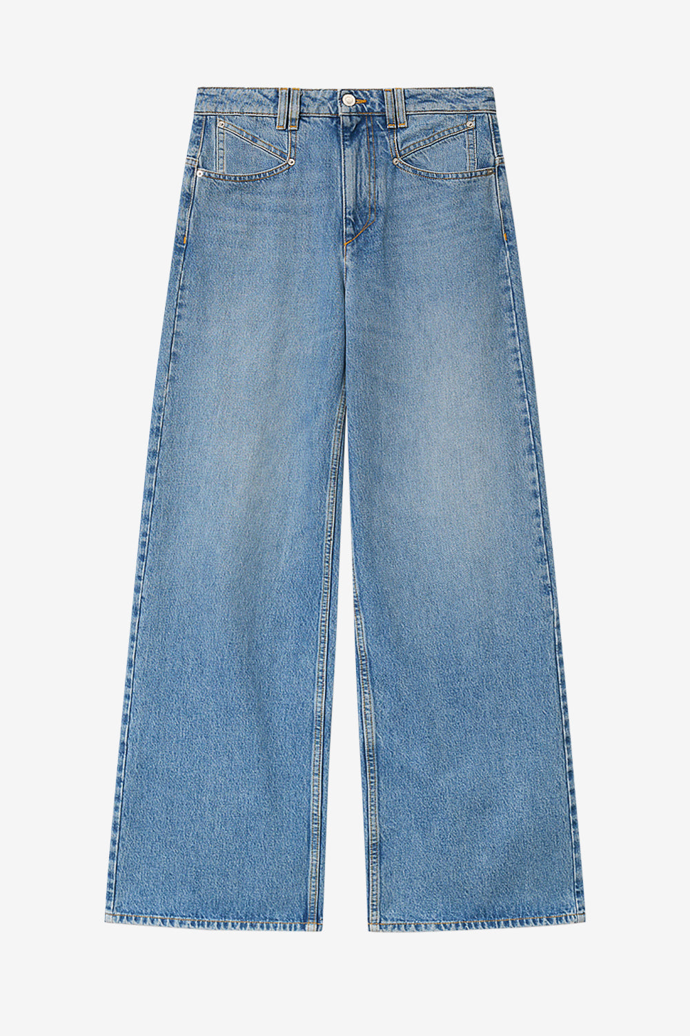 Lemony cotton pants - Light blue - Woman - 1