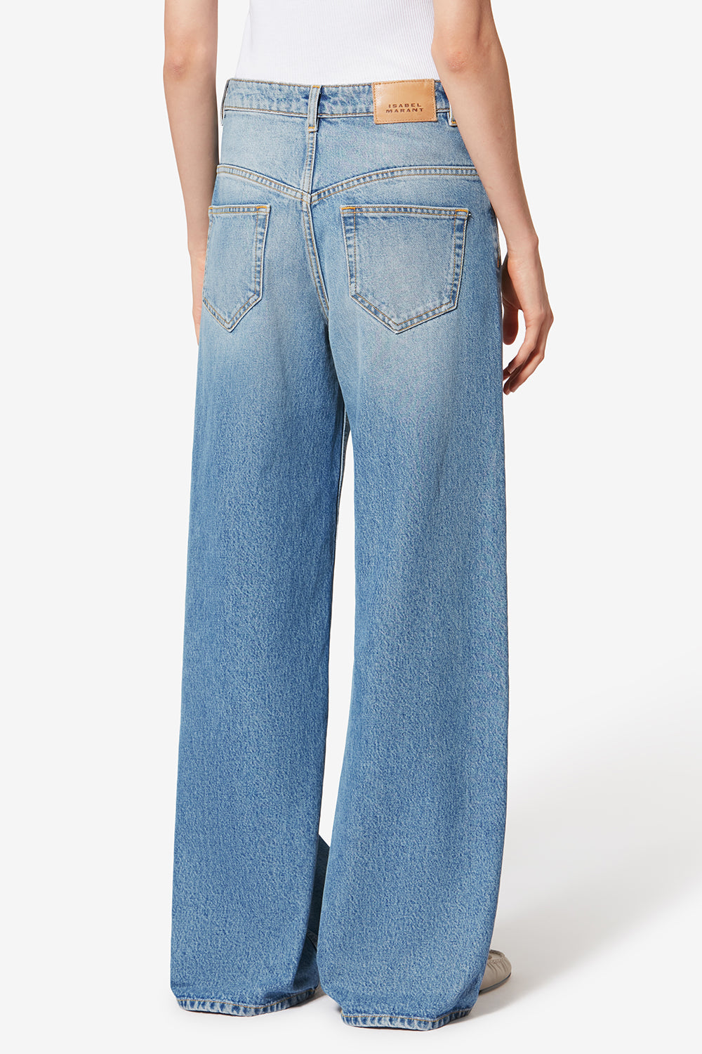 Lemony cotton pants - Light blue - Woman - 5