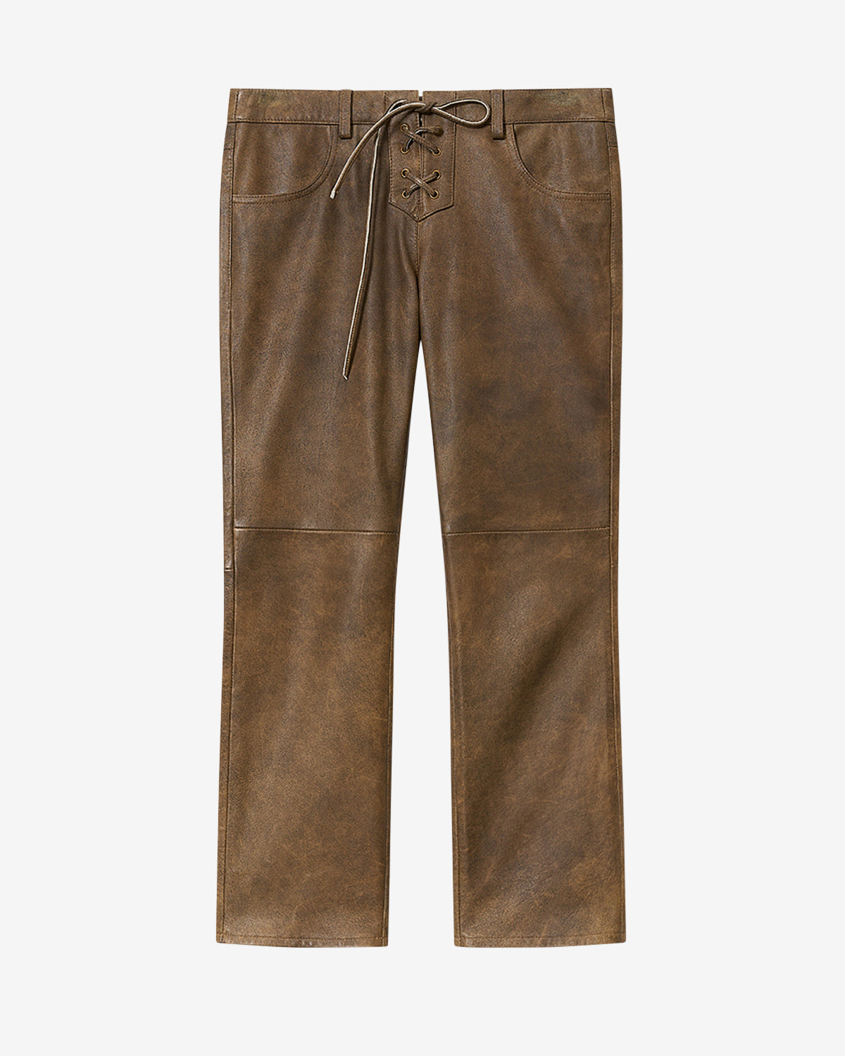 Vanel シャイニーラムスキン パンツ - Vintage brown - Woman - 5