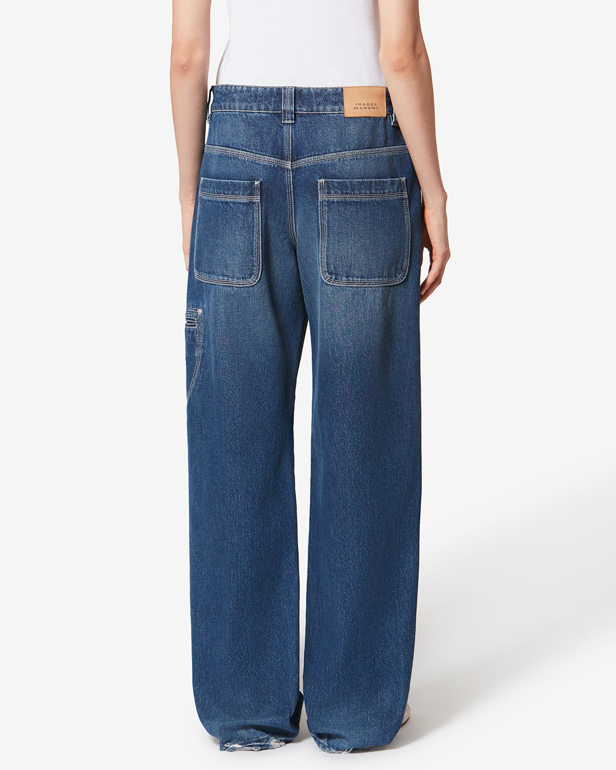 Jeans in denim con impunture jeyda - Blu - Woman - 4