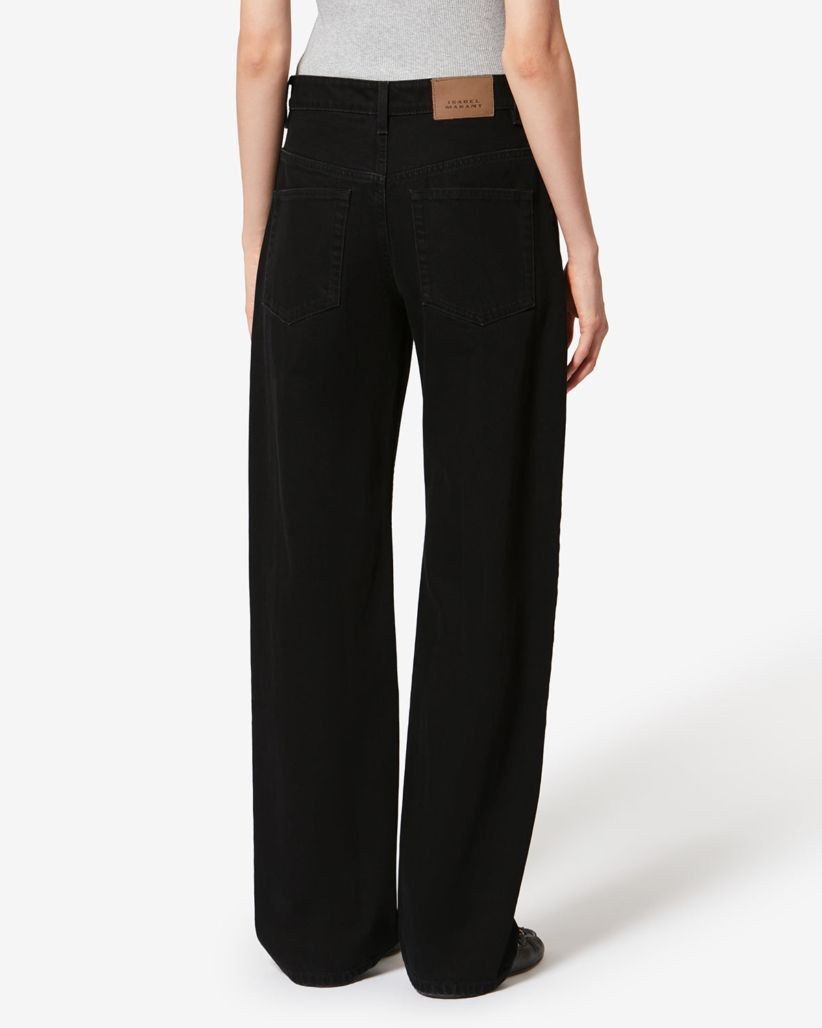 Dromie コットンパンツ - ウォッシュドブラック - Woman - 4