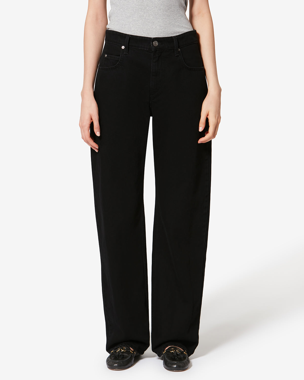 DROMIE パンツ 女性 ウォッシュドブラック | ISABEL MARANT 公式サイト