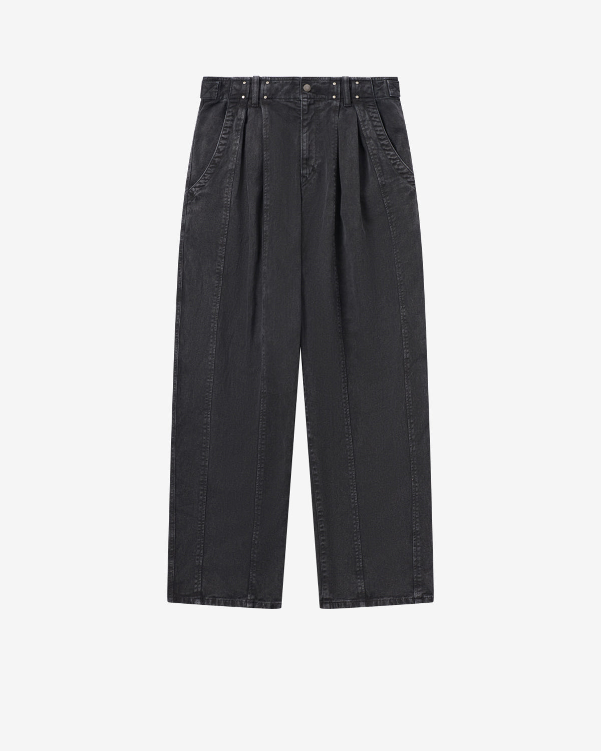 Pantaloni workwear in denim ireme - Nero lavato - Woman - 5