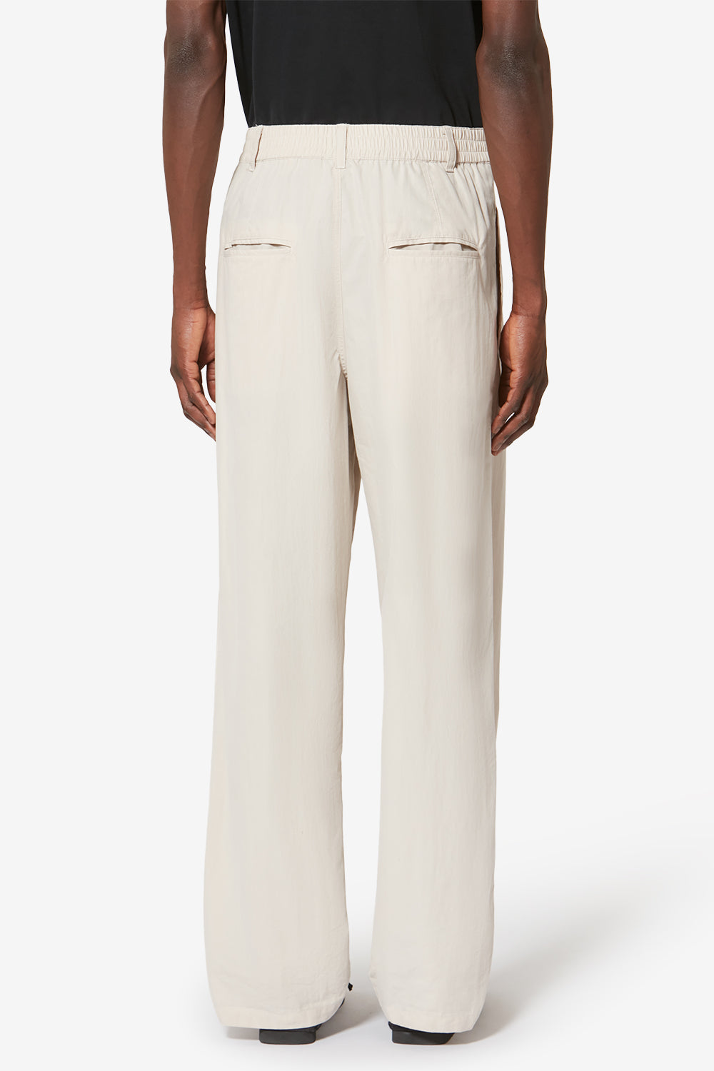 Pantaloni con pinces casual yostin in cotone - Ecru - Man - 4