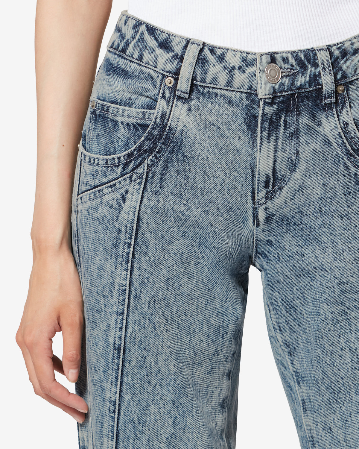 Jaylis ウォッシュドデニム ブーツカットジーンズ - ライトブルー - Woman - 2