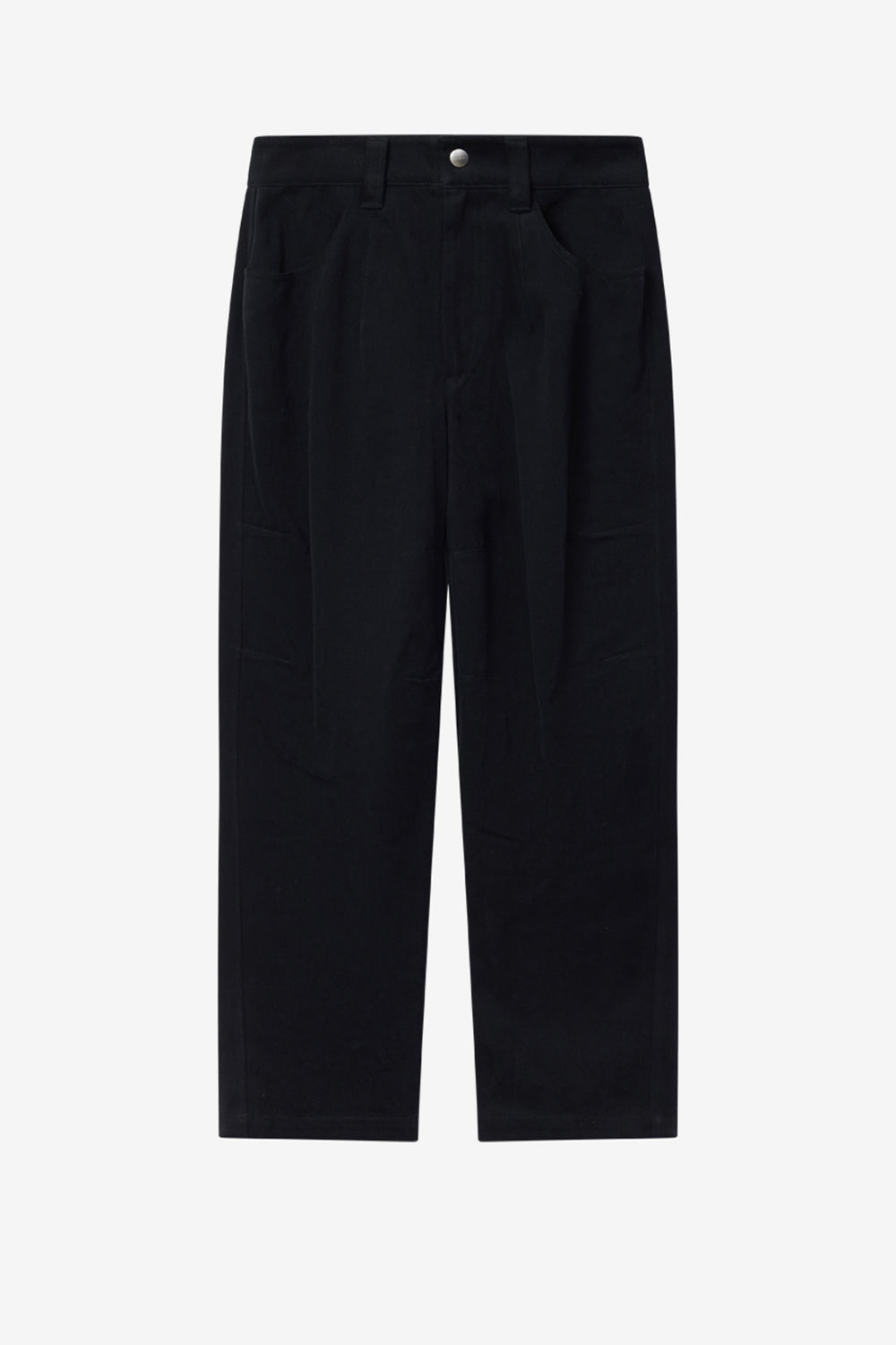 Opalyna wide-leg cotton twill canvas pants - Black - Woman - 1