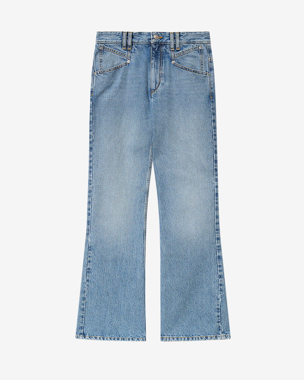 Belvia コットンパンツ - ライトブルー - Woman - 5