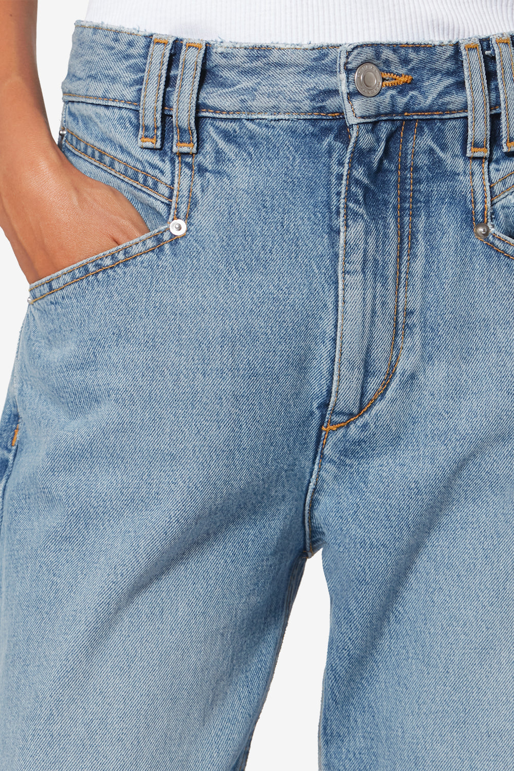 Belvia cotton pants - Light blue - Woman - 3