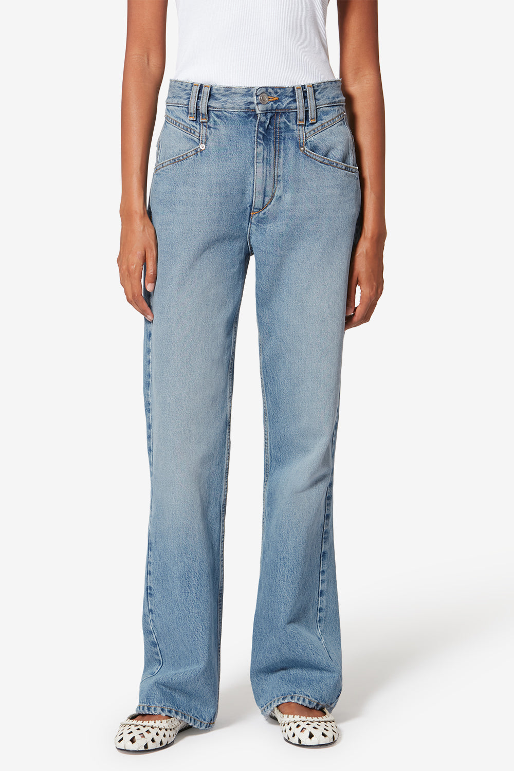 Belvia cotton pants - Light blue - Woman - 4