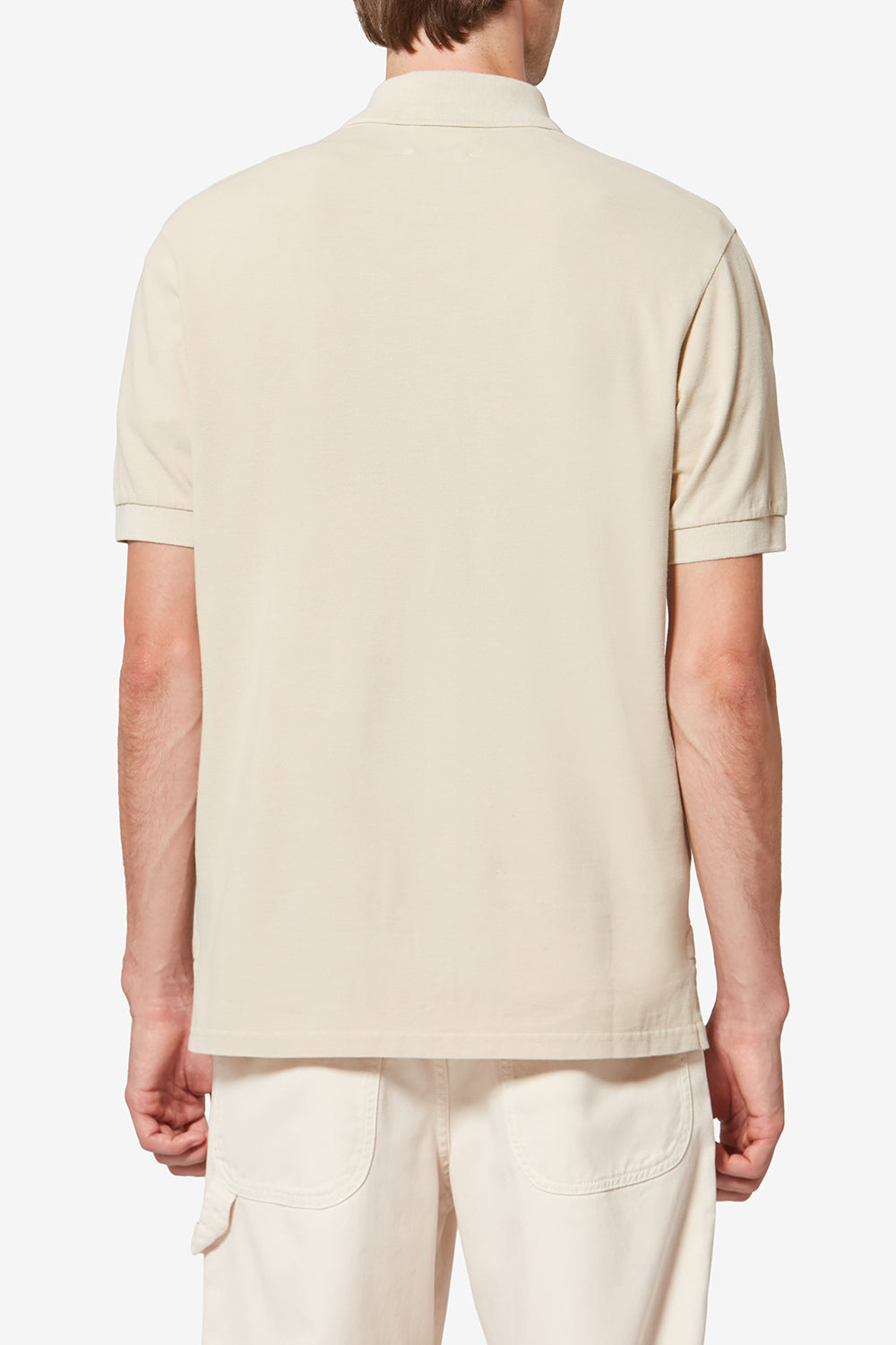 Polo de manga corta afko de algodón piqué - Amarillo claro - Man - 5