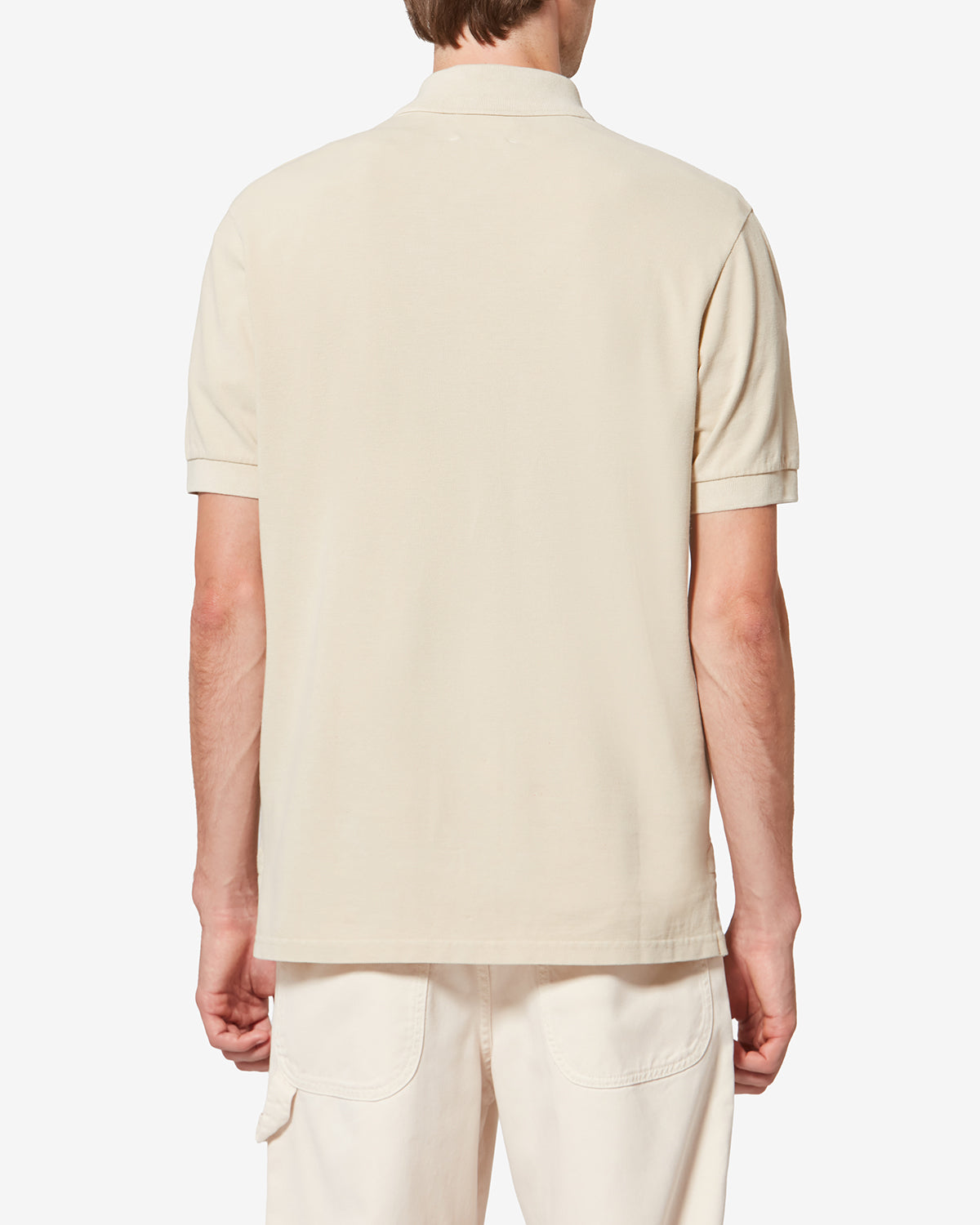 Polo à manches courtes afko en coton piqué - Jaune clair - Man - 4
