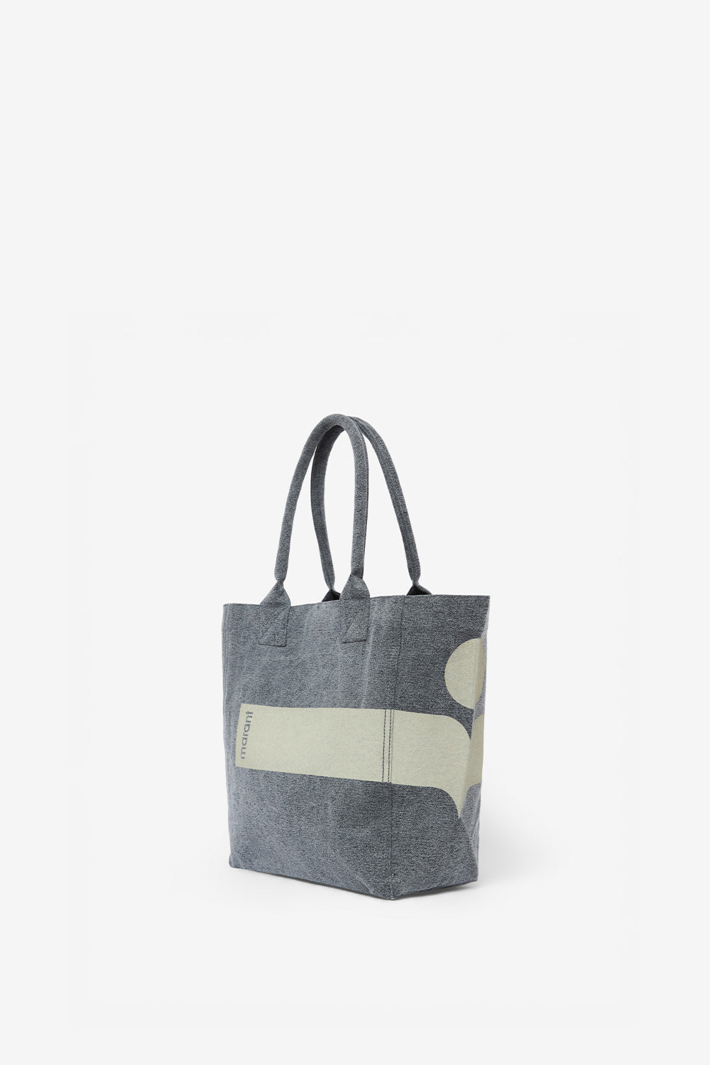 Yenky コットン ロゴ入り トートバッグ スモール - ウォッシュドブラック - Woman - 4