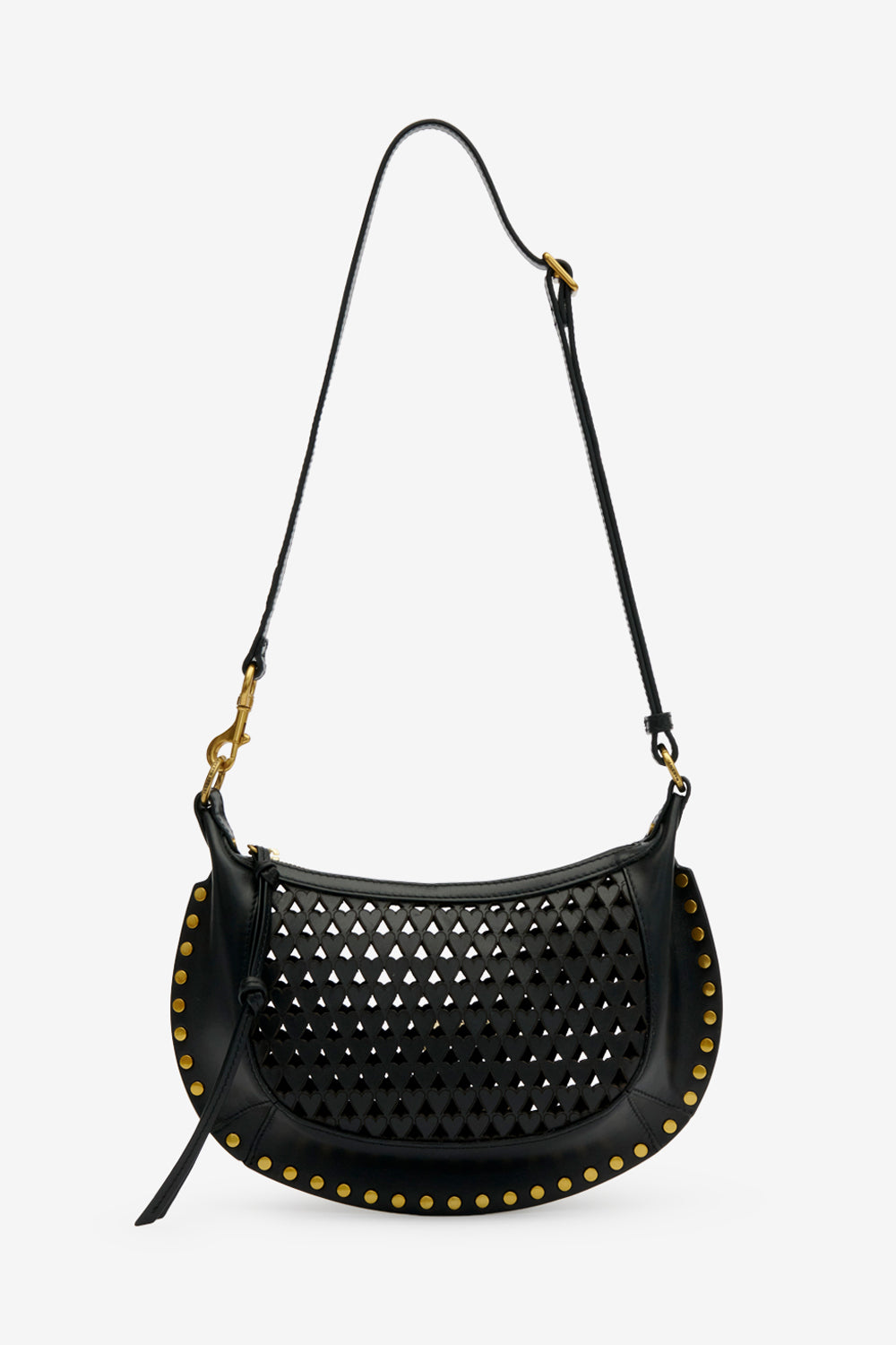 Sac porté épaule oskan moon en cuir - Noir - Woman - 6