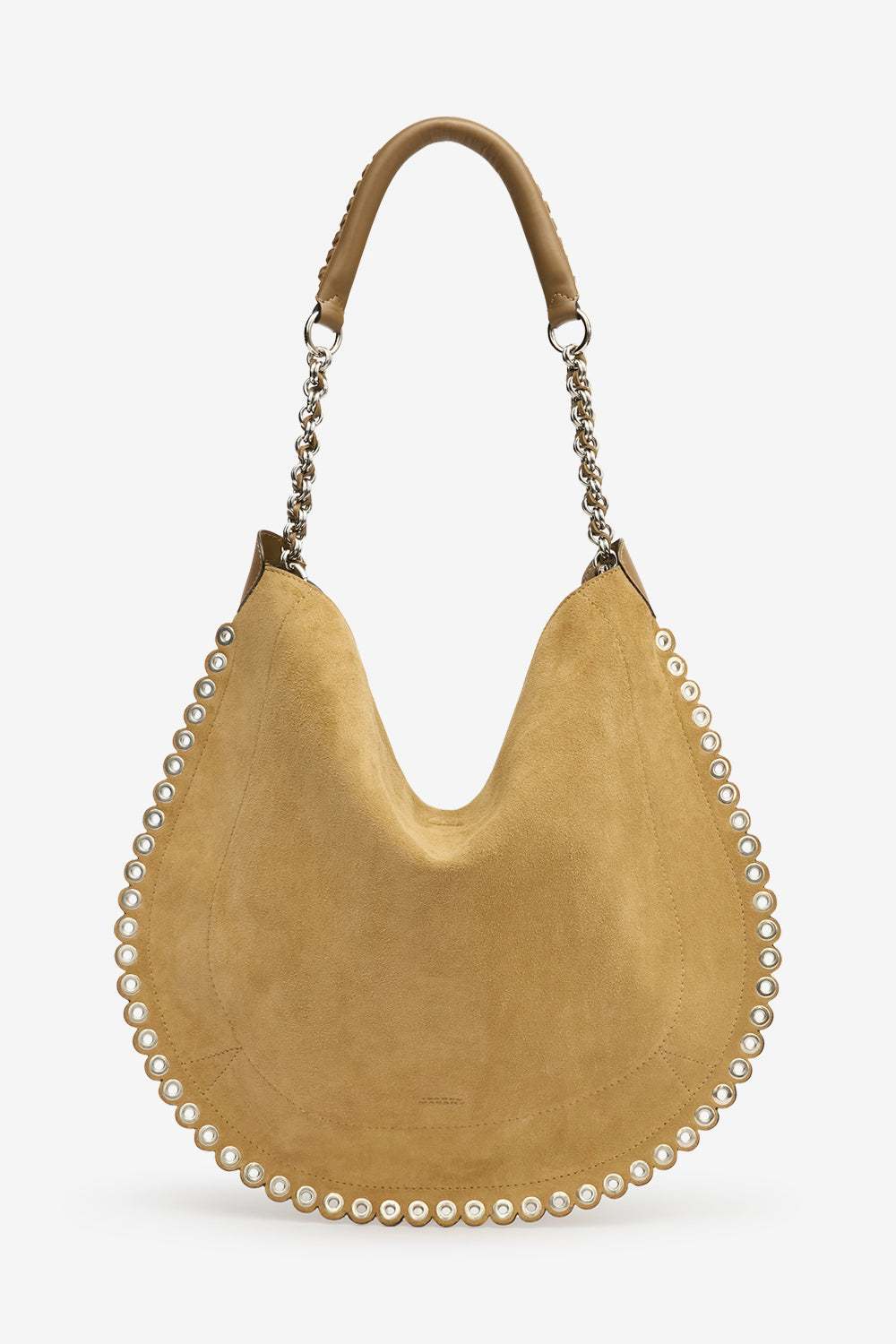 Borsa oskan hobo soft catena in pelle scamosciata - Sand - Woman - 1