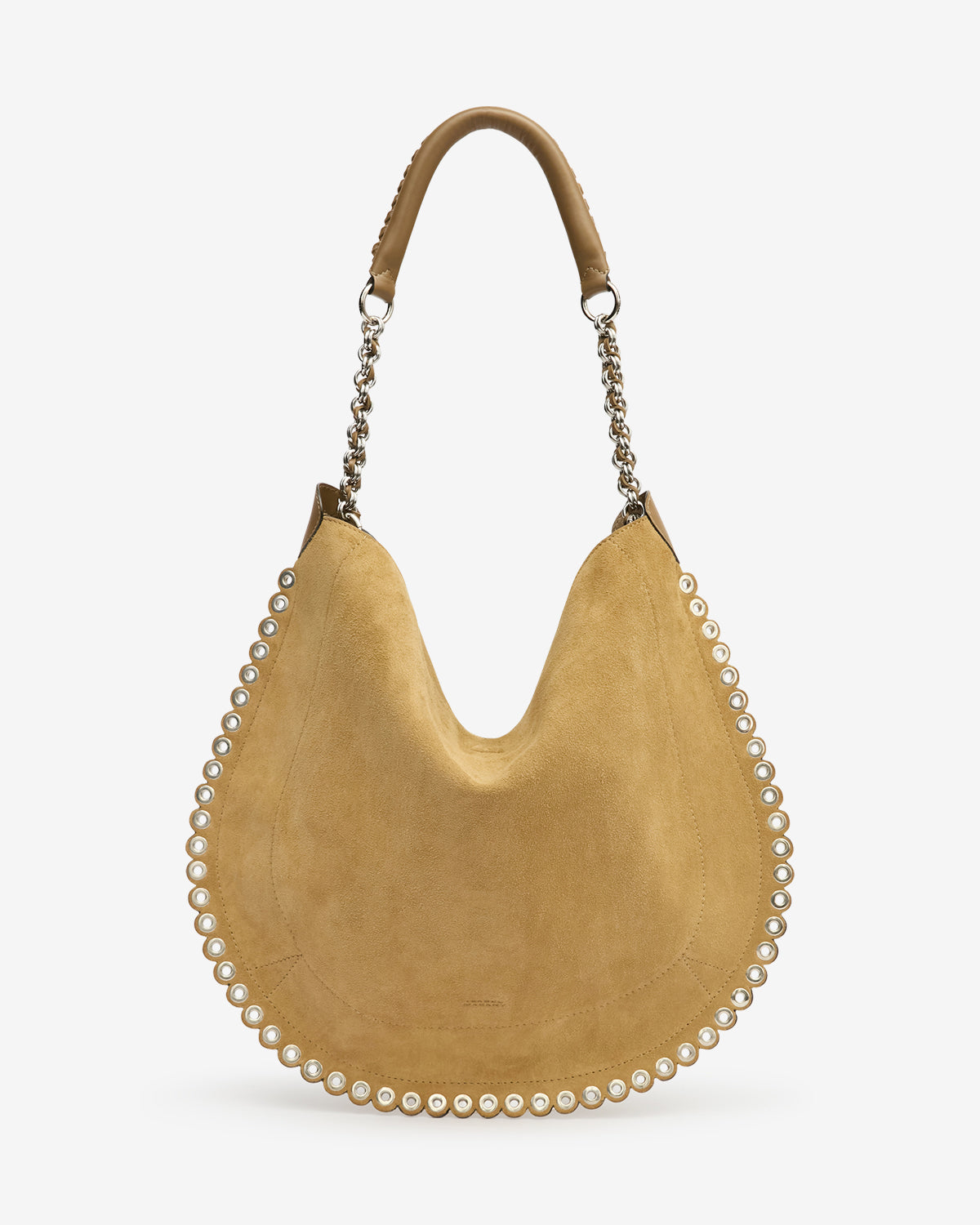 Borsa oskan hobo soft catena in pelle scamosciata - Sand - Woman - 1