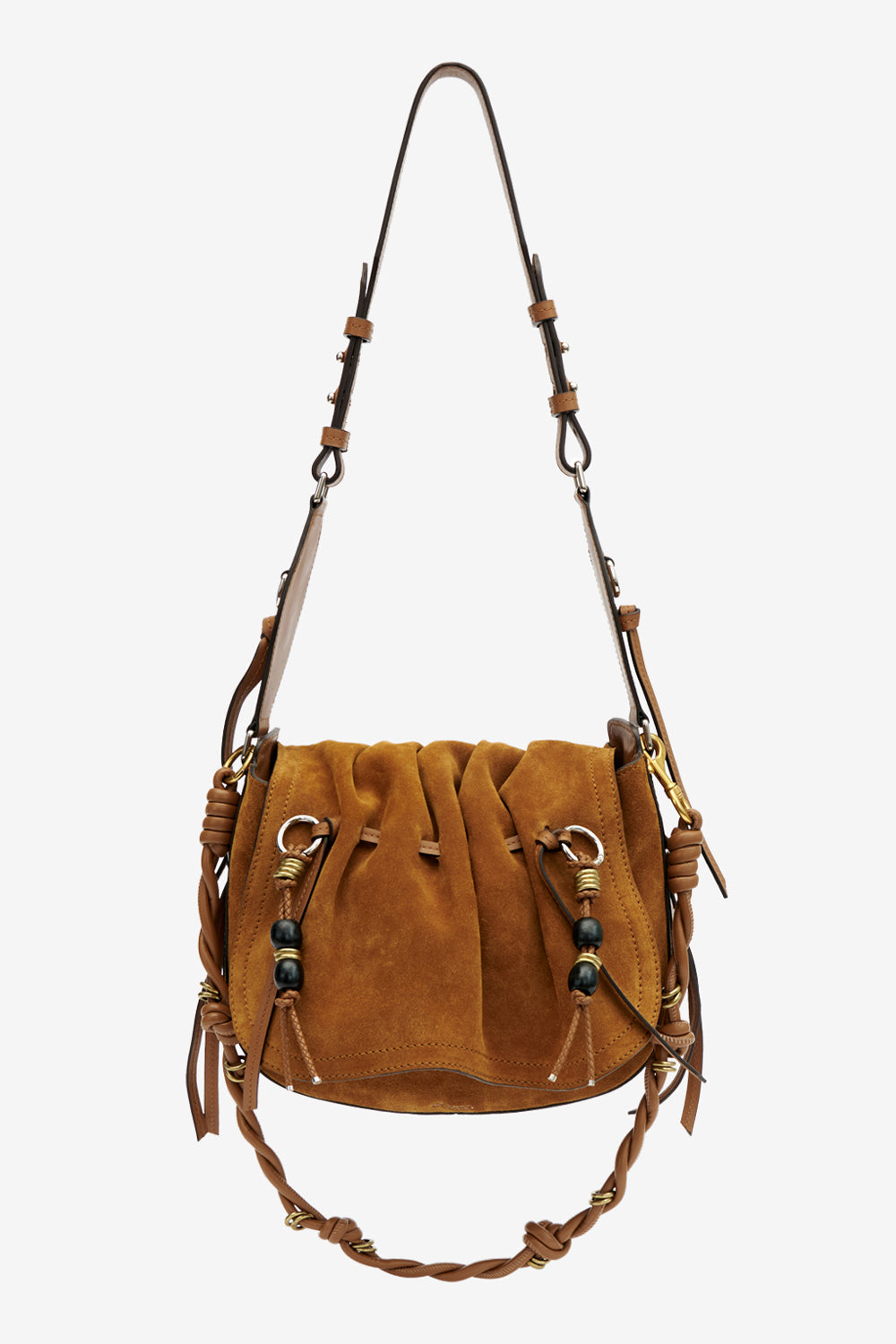 Sac porté épaule bolton en cuir - Cognac - Woman - 1