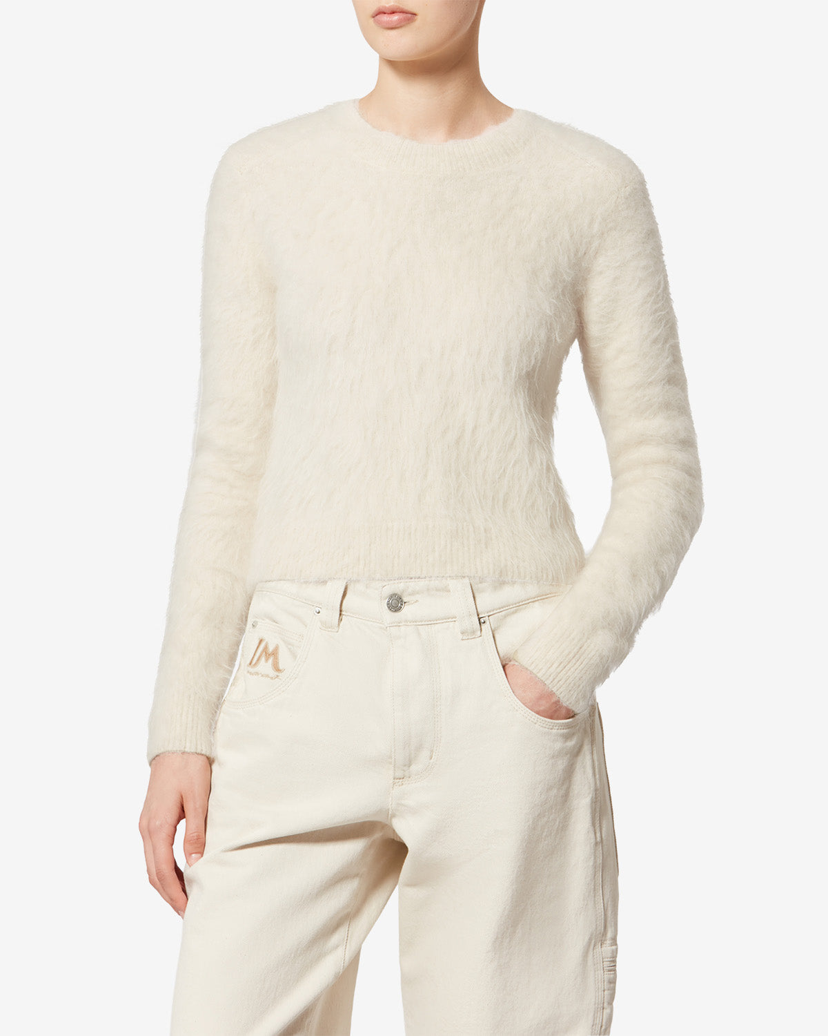 Hermine wool sweater - Ecru - Woman - 3
