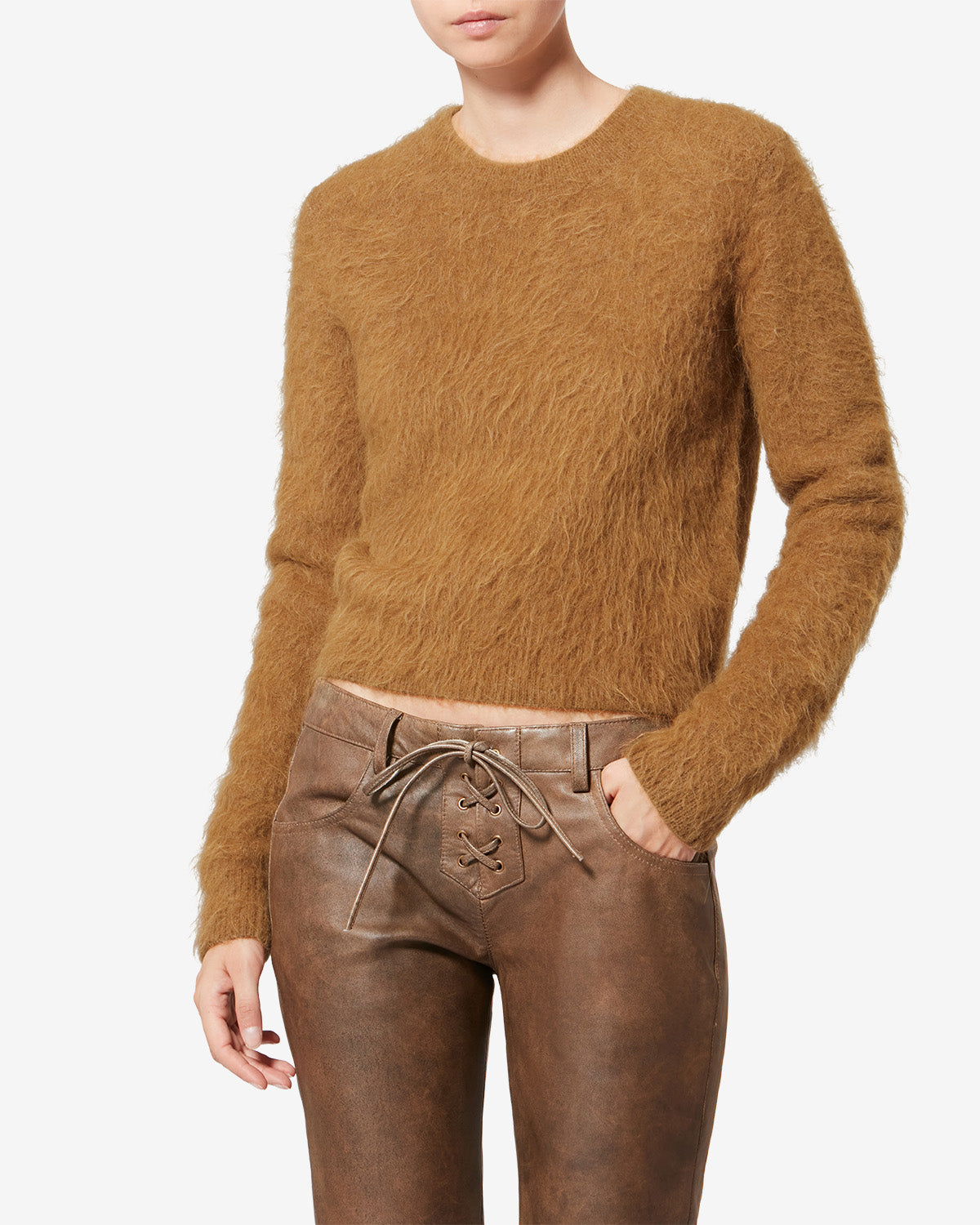 Hermine wool sweater - Camel - Woman - 3