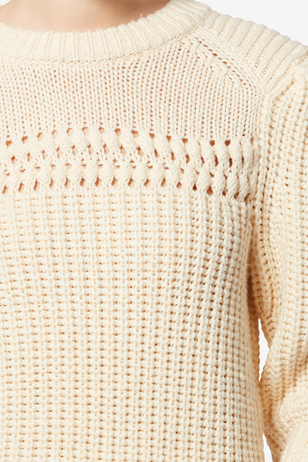 Winnie double-faced knit sweater - Ecru - Woman - 3