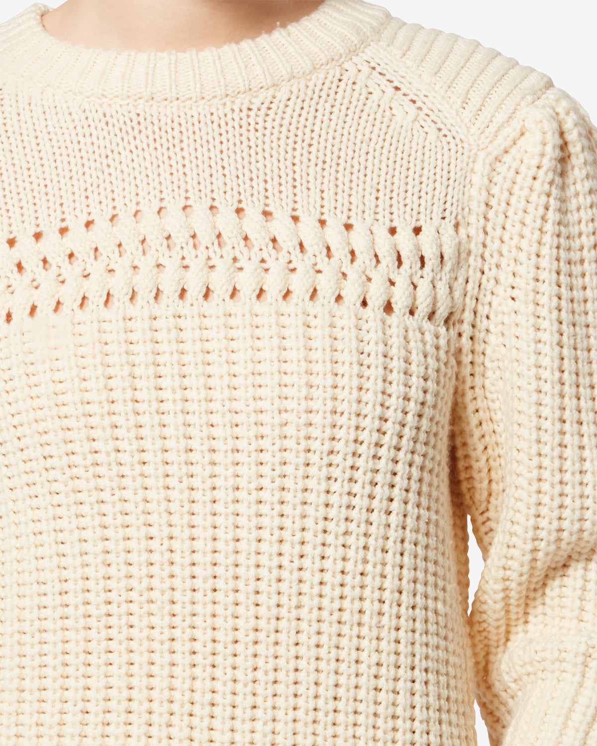 Winnie double-faced knit sweater - Ecru - Woman - 2