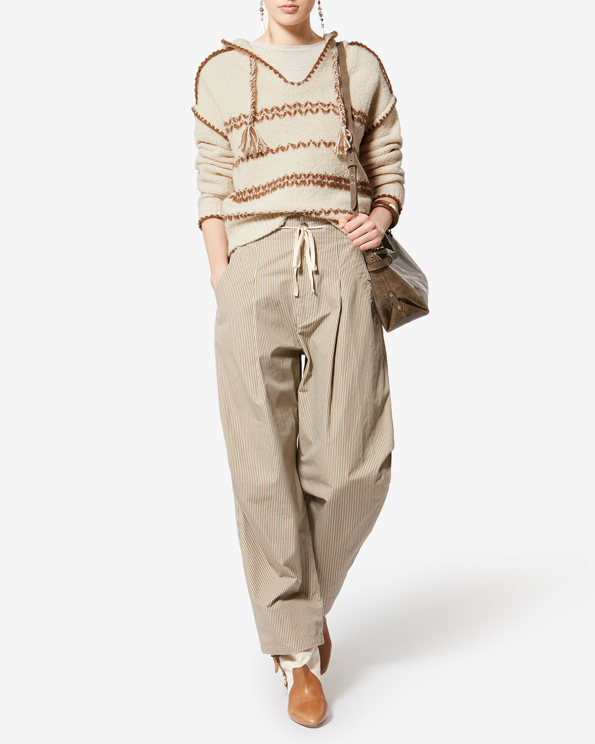 美品 イザベルマランエトワール RINNY PANTS 34 生成り ISABEL MARANT ETOILE イザベルマランエトワール メンズ デニムパンツ