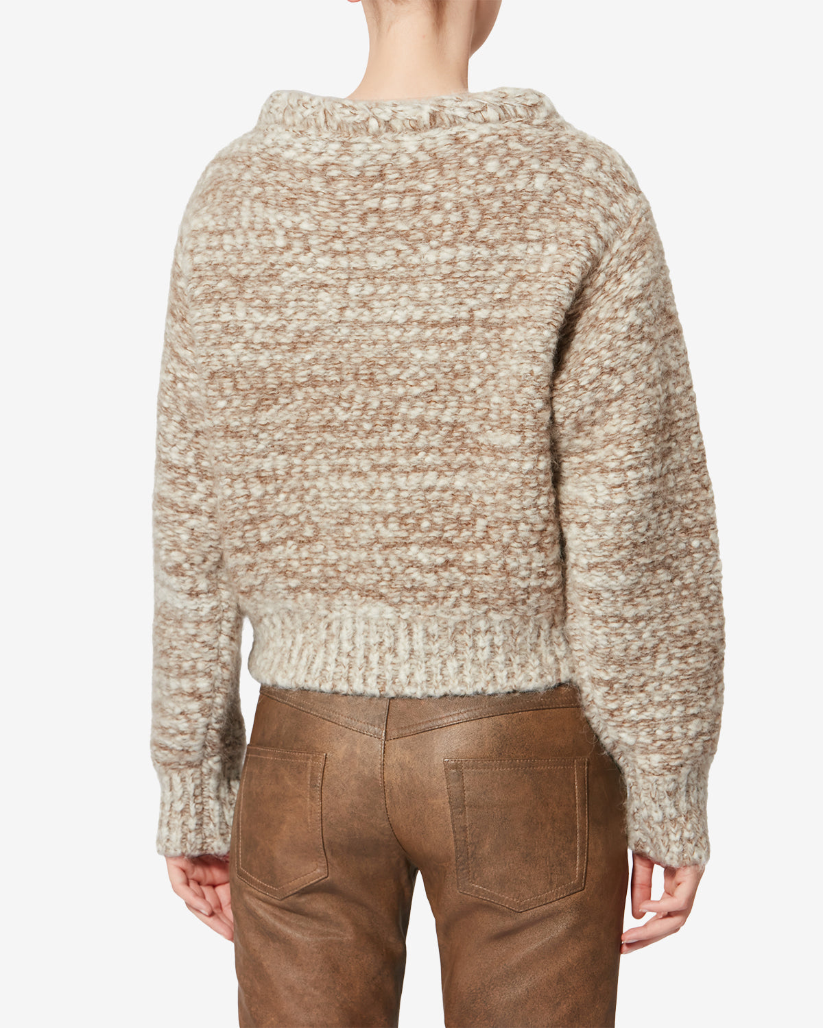 Maglione dorota in lana - Ecru-bronze - Woman - 4