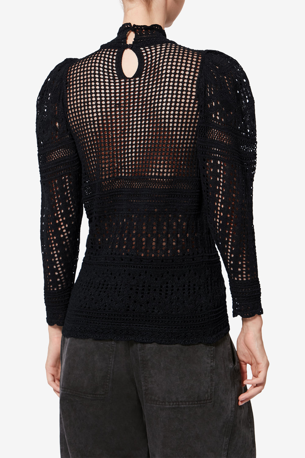 Dahara cotton sweater - Black - Woman - 5