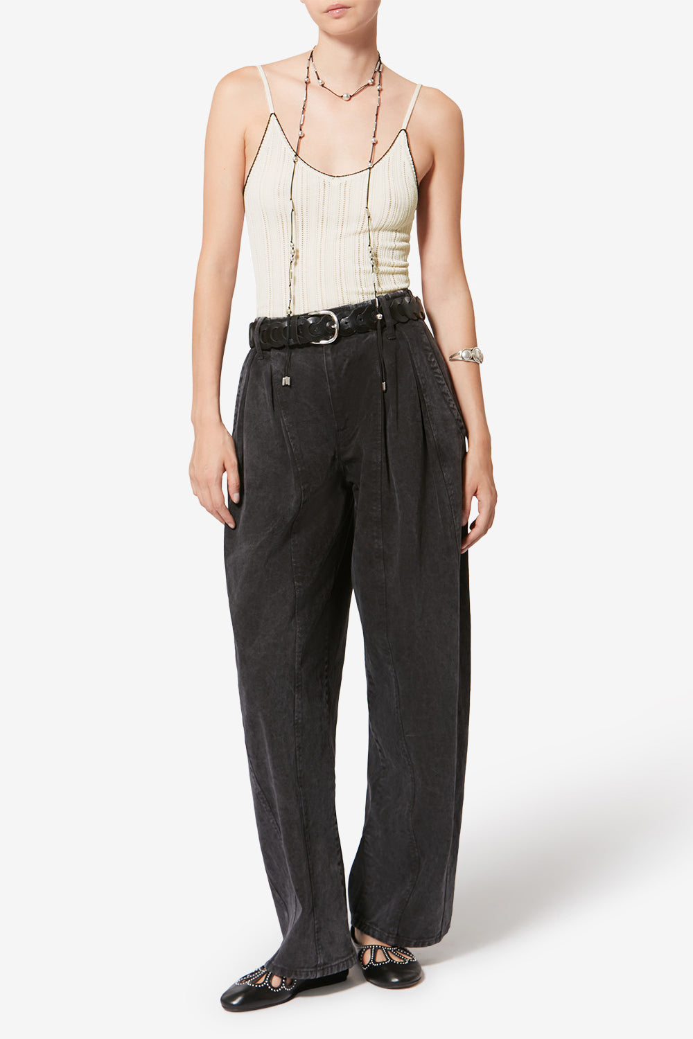 Maglione india in cotone - Ecru - Woman - 2