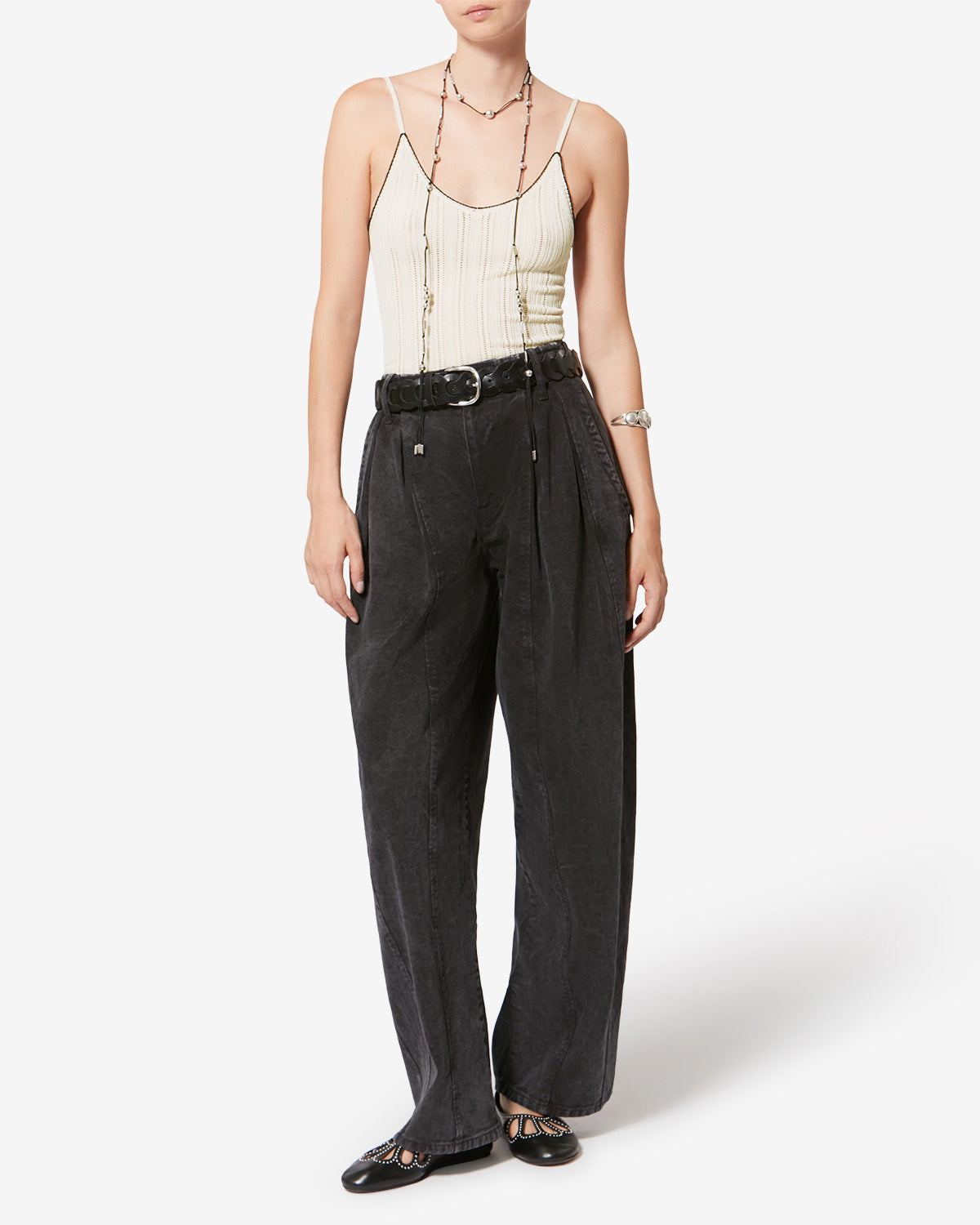 Maglione india in cotone - Ecru - Woman - 1