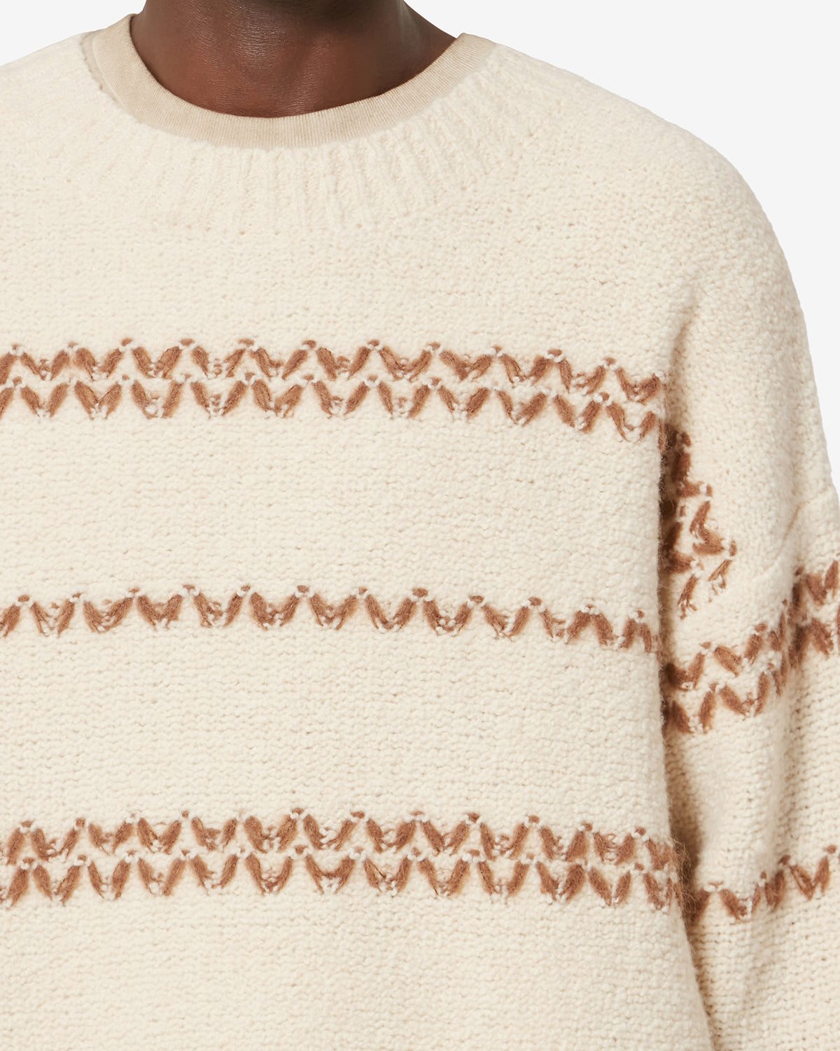 Romain 혼색 울 스웨터 - Ecru-bronze - Man - 2