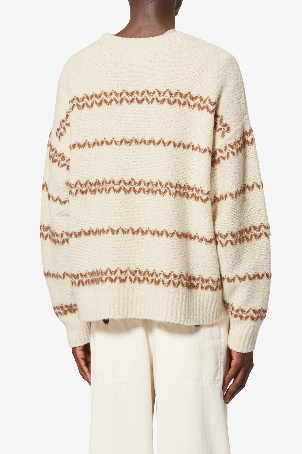 Jersey de lana romain - Ecru-bronze - Man - 5