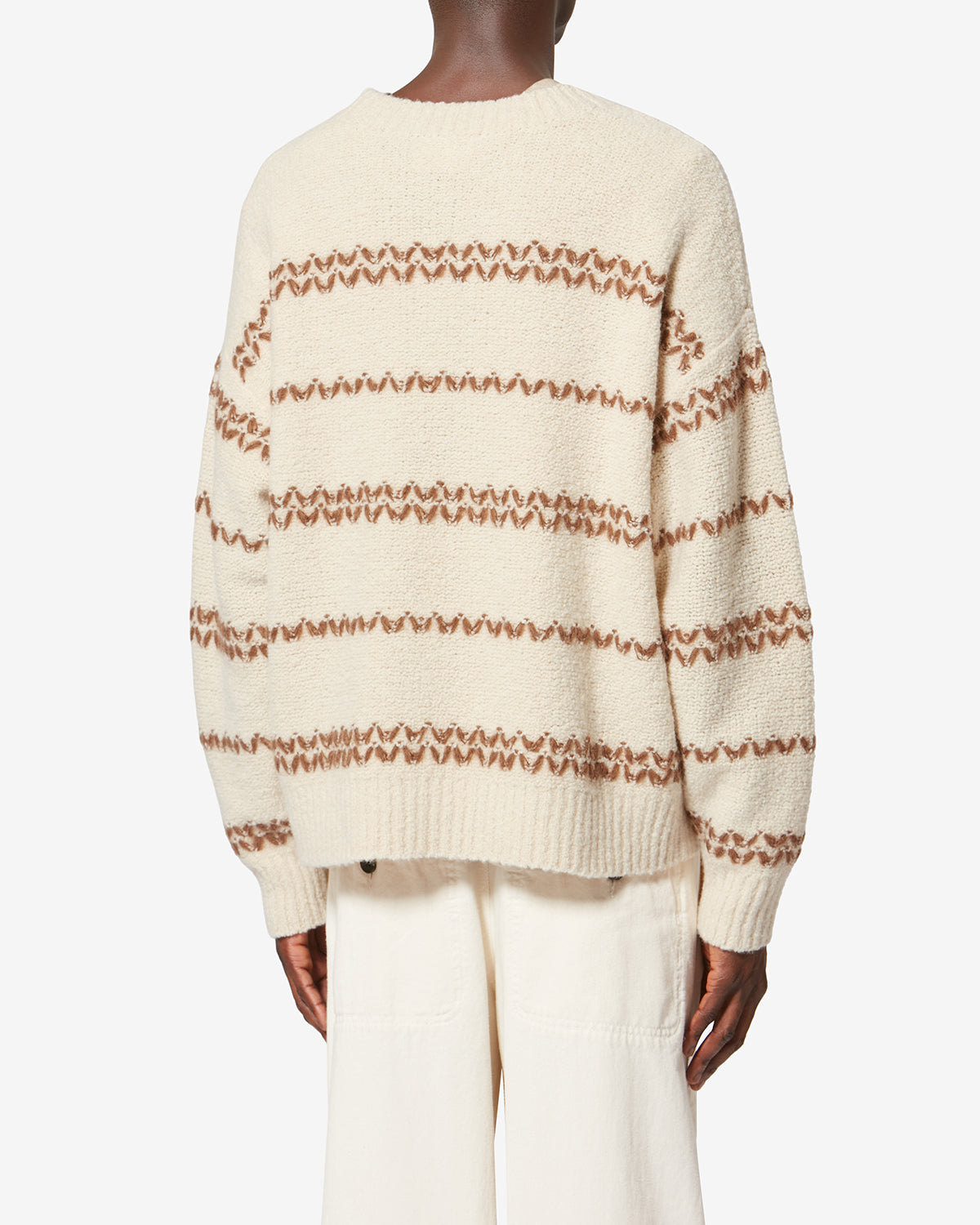 Romain 혼색 울 스웨터 - Ecru-bronze - Man - 4