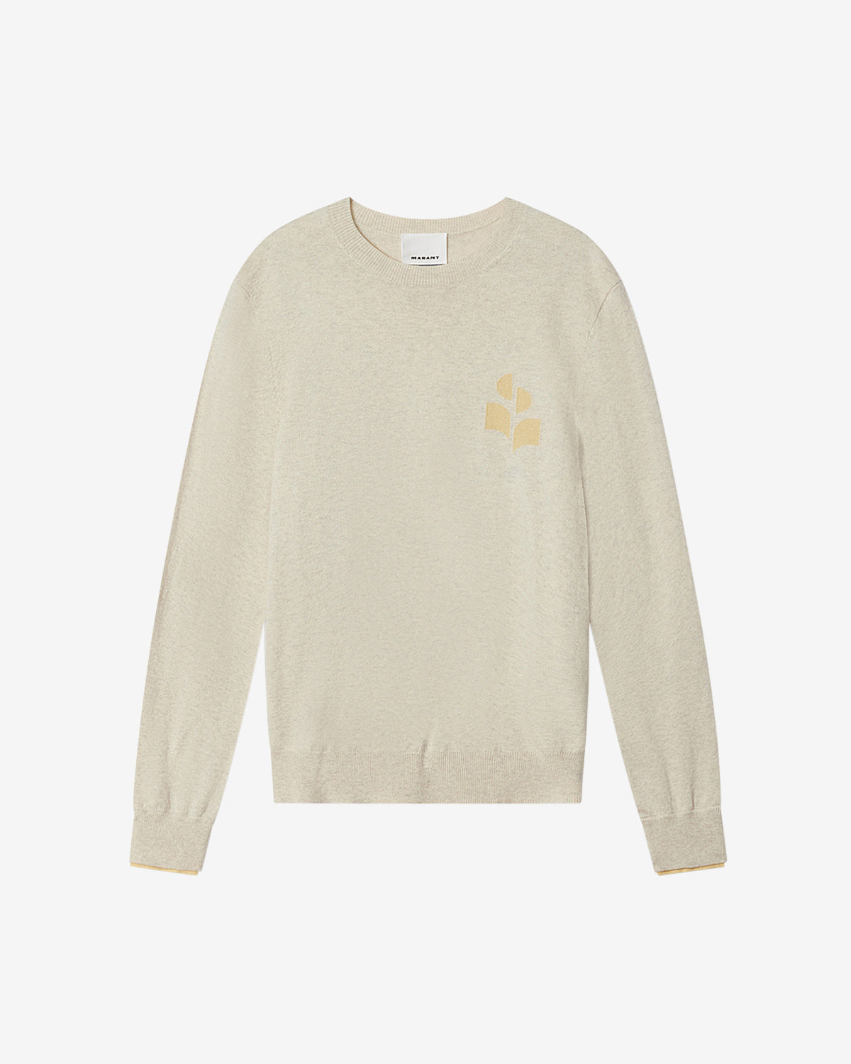 Antea thin cotton and wool sweater - Light grey-light yellow - Man - 5