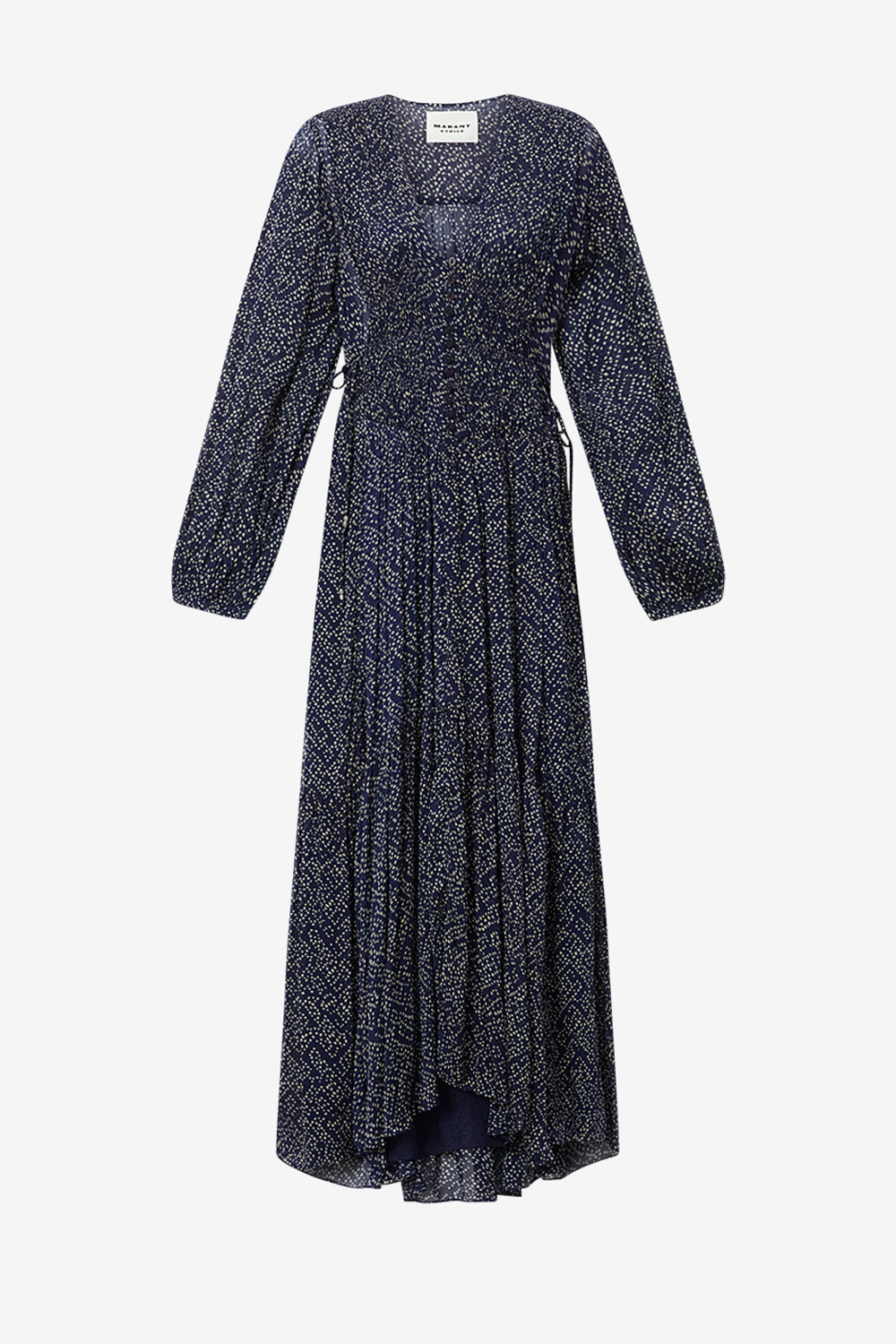 Abito lungo briane in mussola con stampa - Midnight - Woman - 1