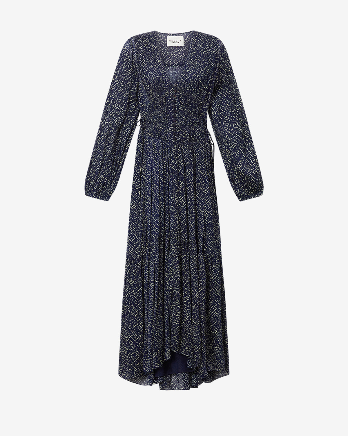 Langes kleid briane aus bedrucktem musselin - Midnight - Woman - 5