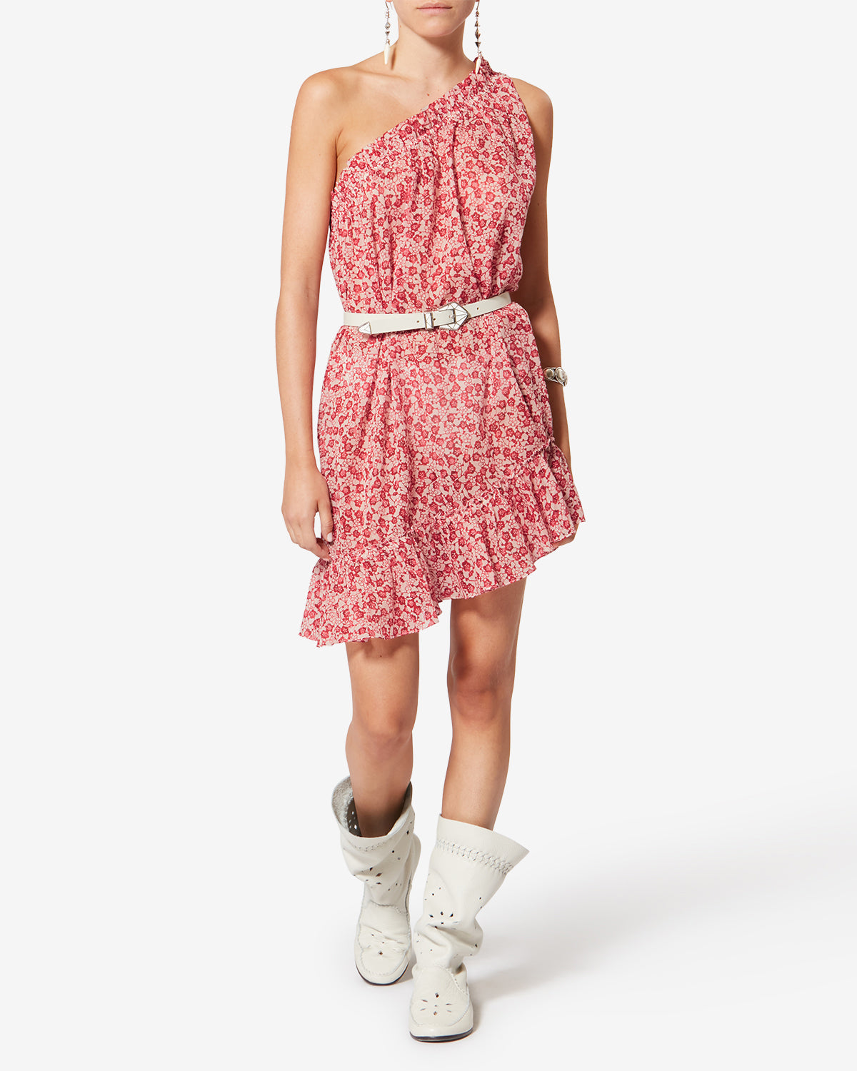 ISABEL MARANT ETOILE コットン アシンメトリー ワンピース ISABEL