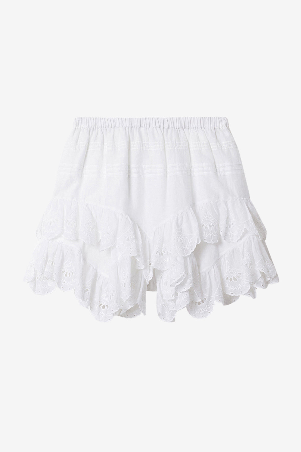 Shorts jocadia in cotone e pizzo a fiori - Bianco - Woman - 1