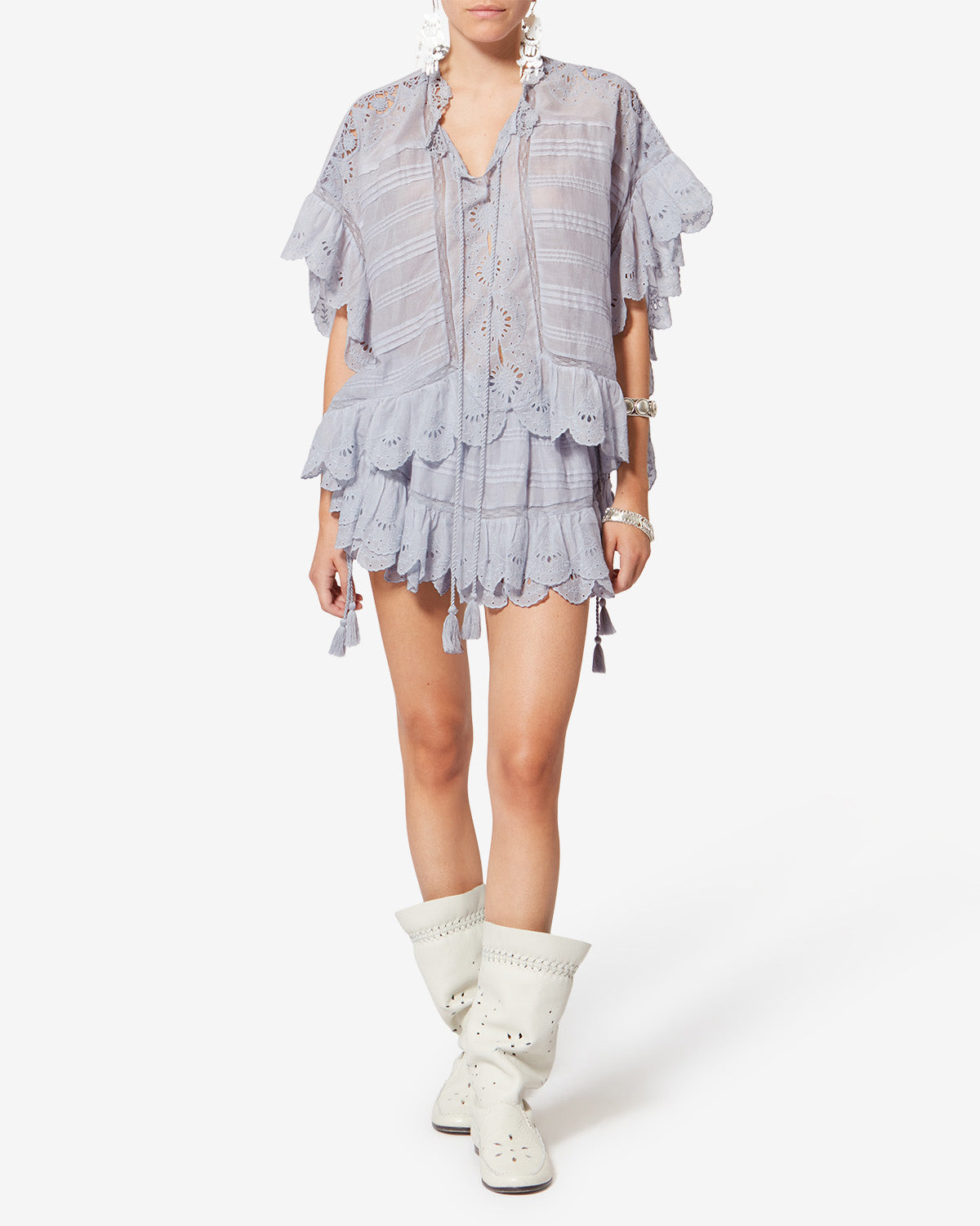 PURIA SHORTS Woman light blue | ISABEL MARANT Official online store