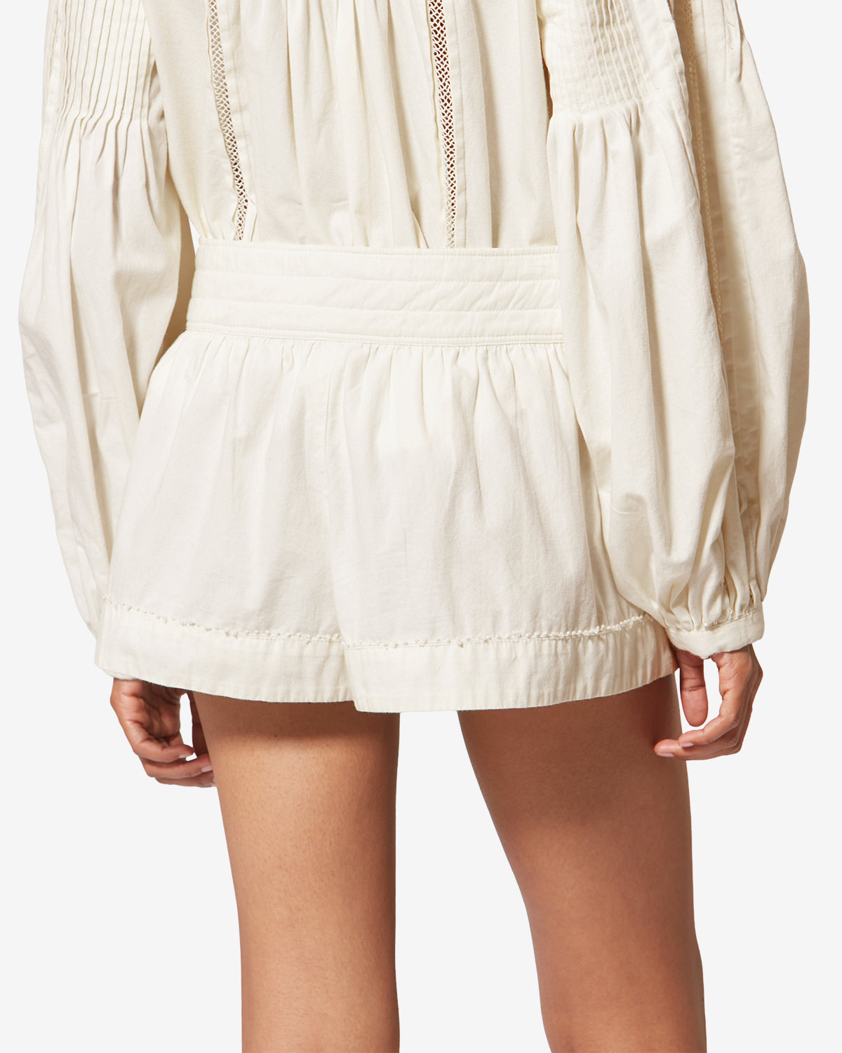 Cybila cotton shorts - White - Woman - 4