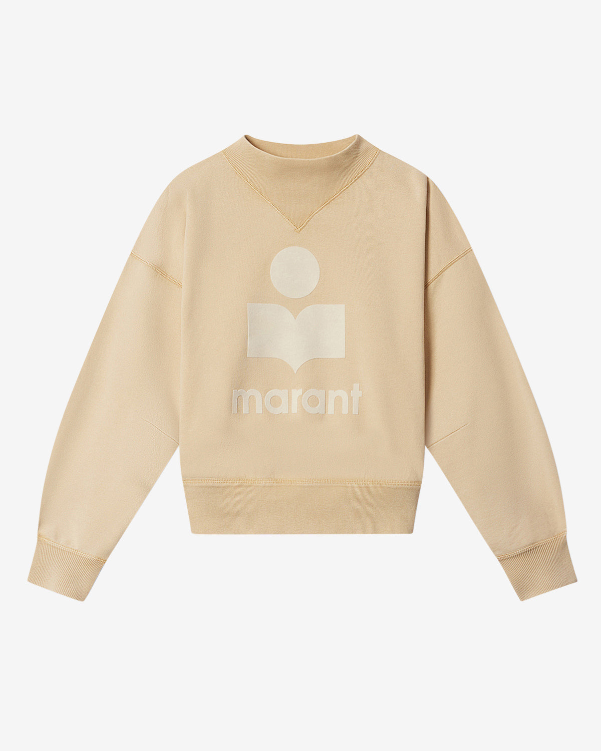 Sweatshirt moby aus baumwolle mit logo - Light ochre - Woman - 5