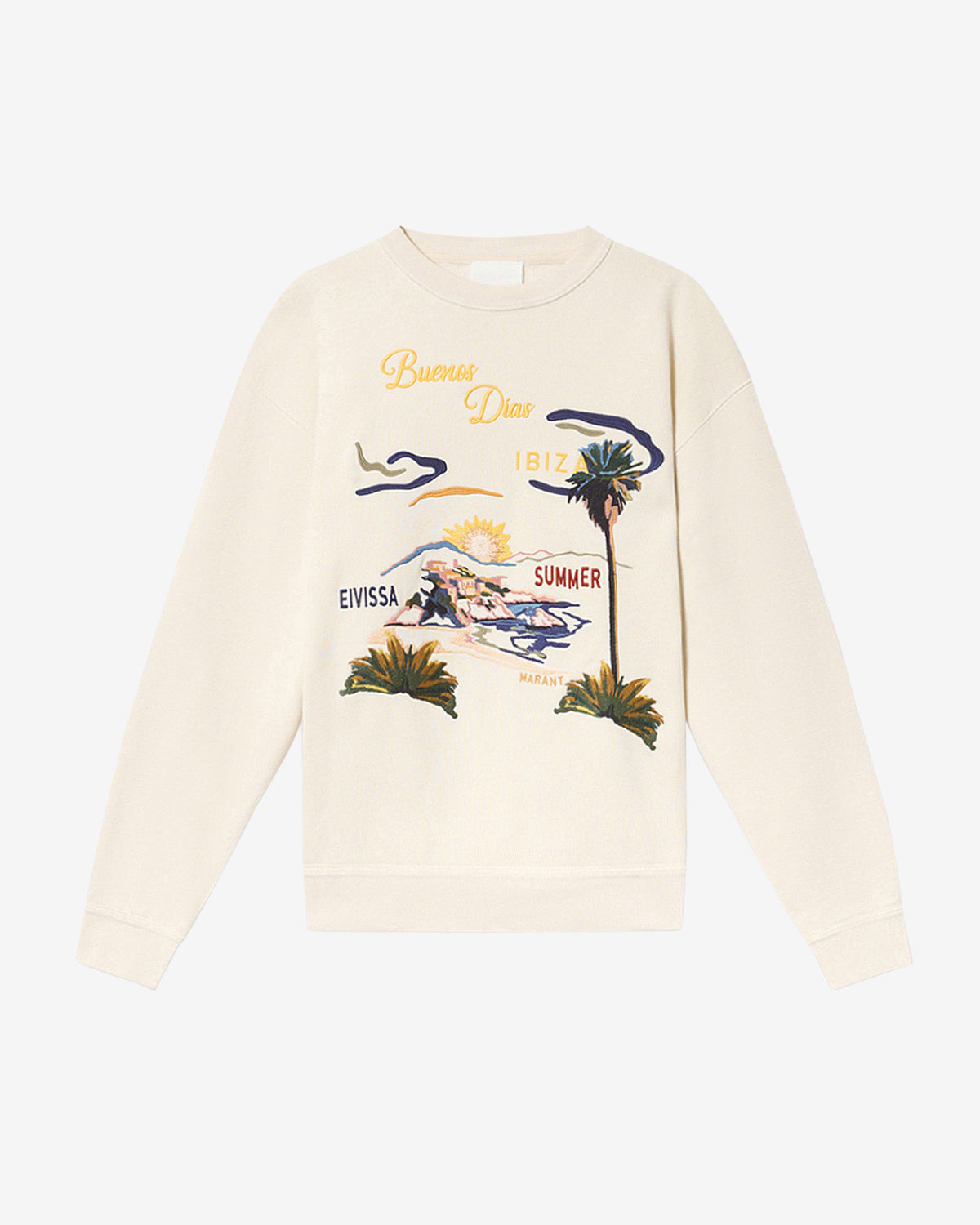 Mikoy embroidered cotton sweatshirt - Ecru - Man - 5
