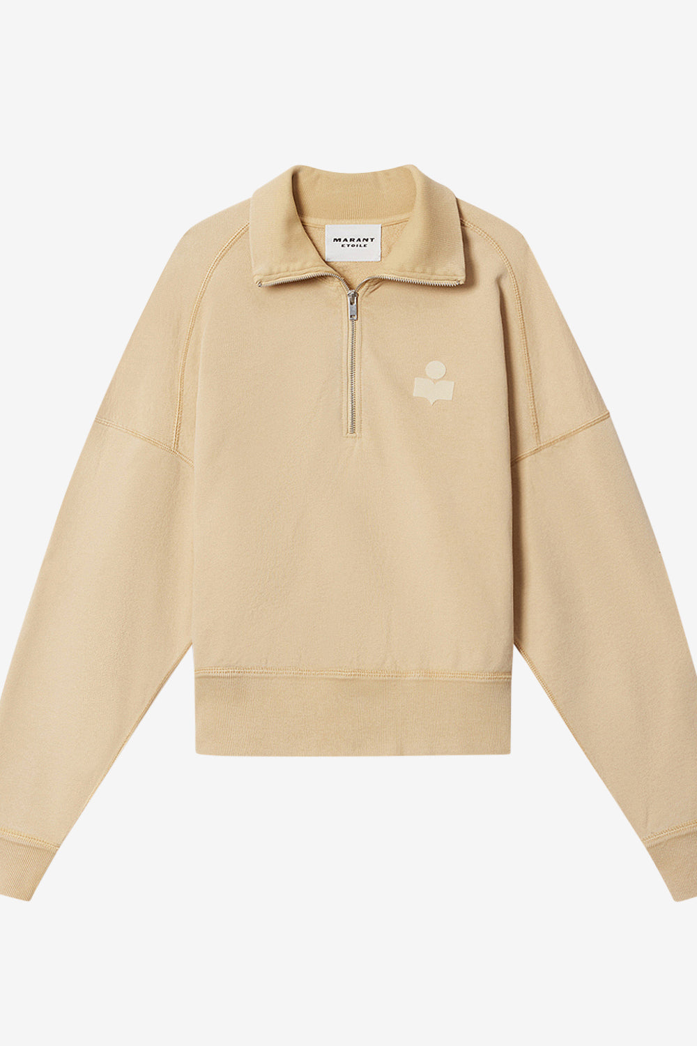 Ross コットン ハイネック スウェットシャツ - Light ochre - Woman - 1