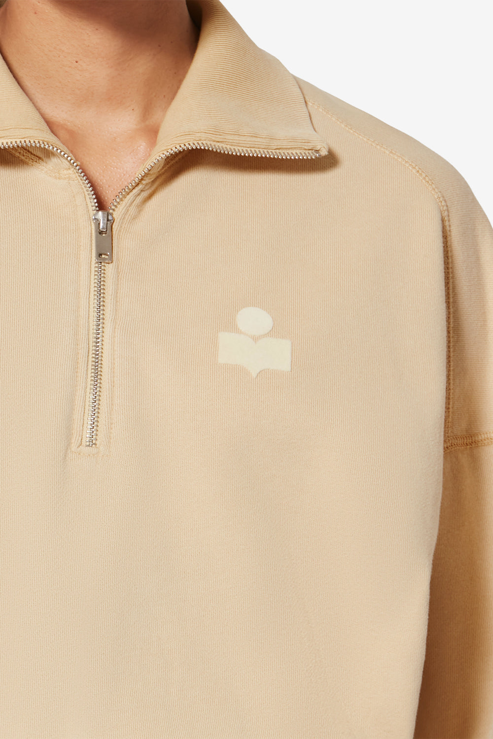 Ross コットン ハイネック スウェットシャツ - Light ochre - Woman - 3