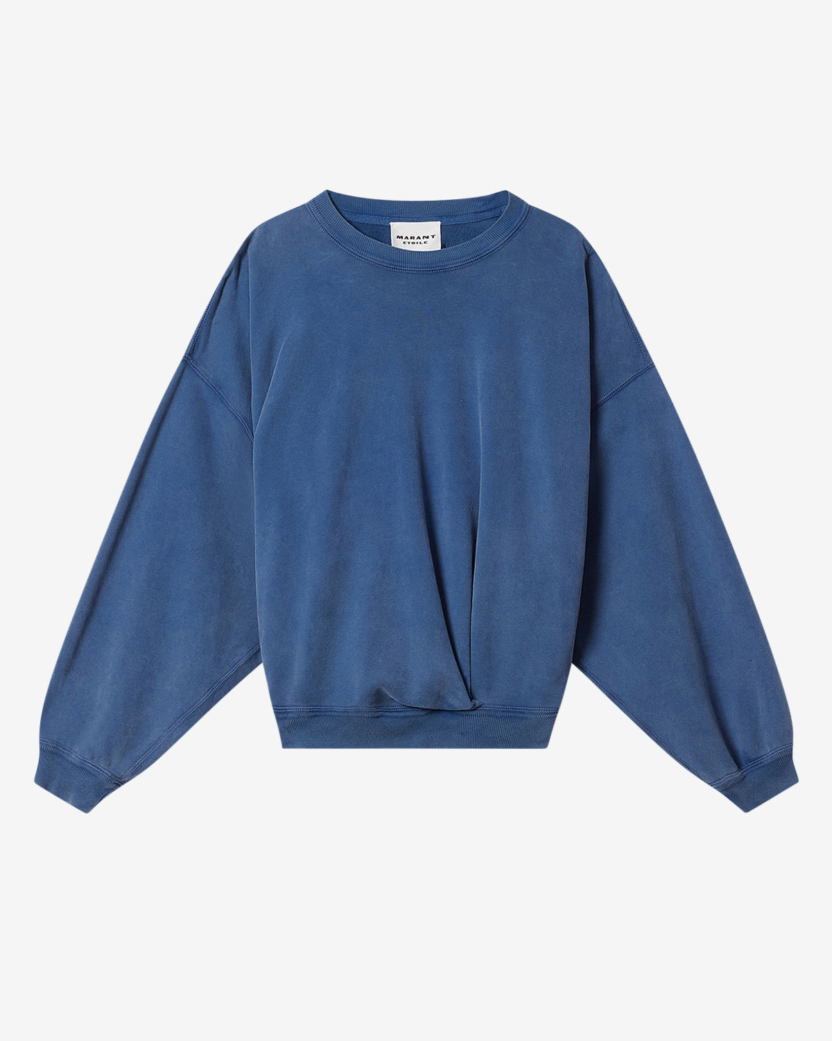 Sauria washed cotton sweatshirt - Indigo - Woman - 5