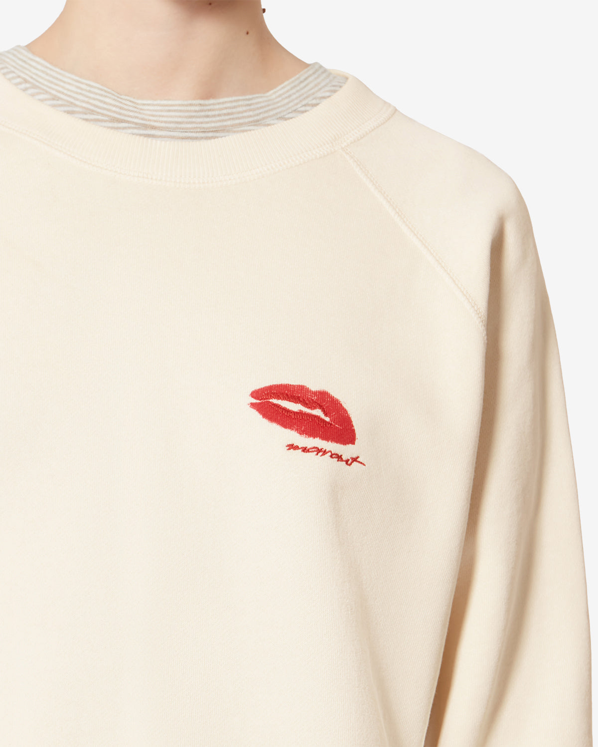 Felpa millyny in cotone con logo - Ecru - Woman - 2