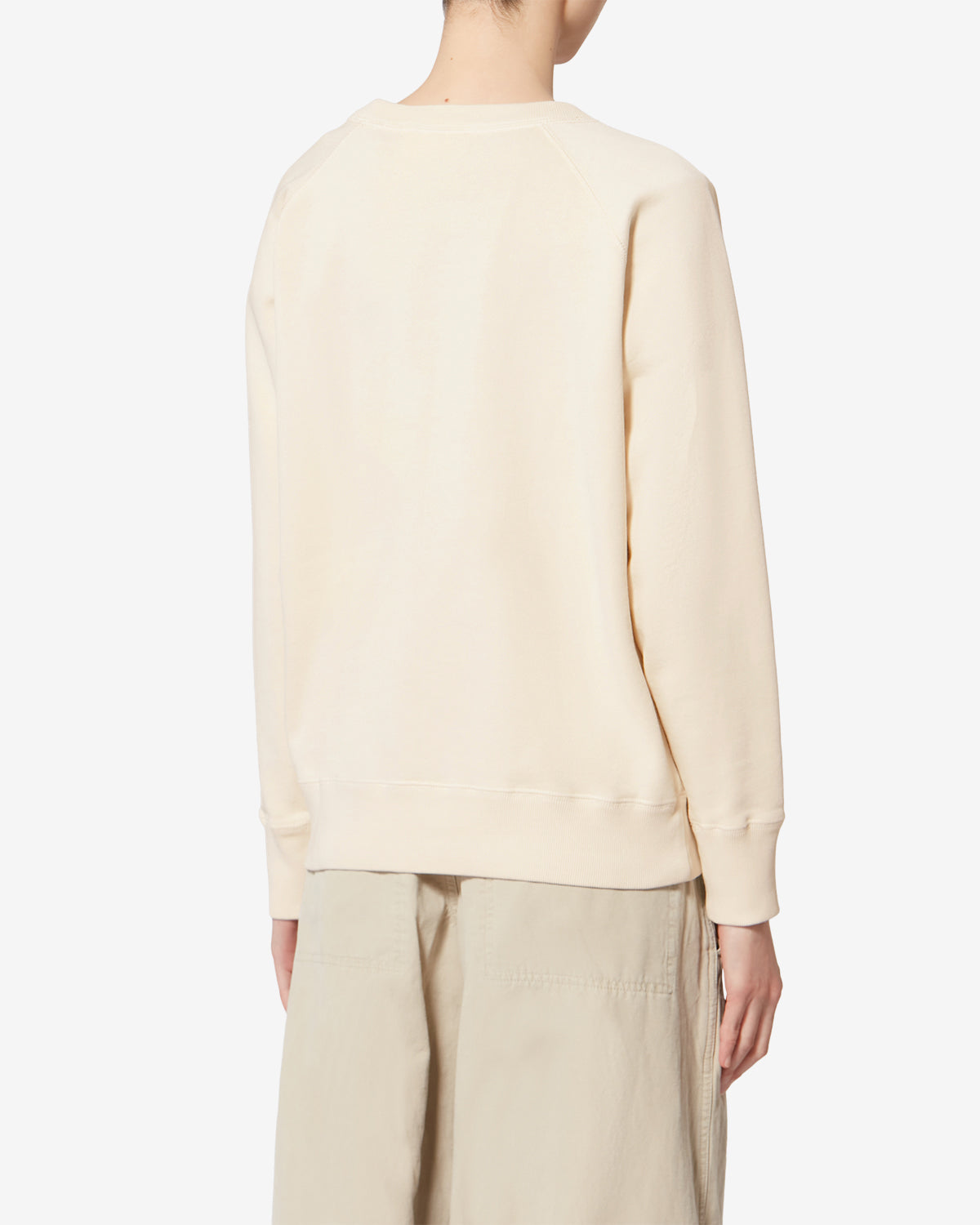 Felpa millyny in cotone con logo - Ecru - Woman - 4